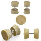 ipcro cheaters  illusion plugs and tapers organic body jewelry ear lobe