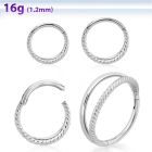 sgsh12 surgical steel hinged segment hoop twisted wire