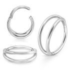 sgsh32 steel hinged segment hoop 16g double rings