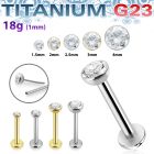ulbpisz18 titanium labret stud 18g threadless push in top