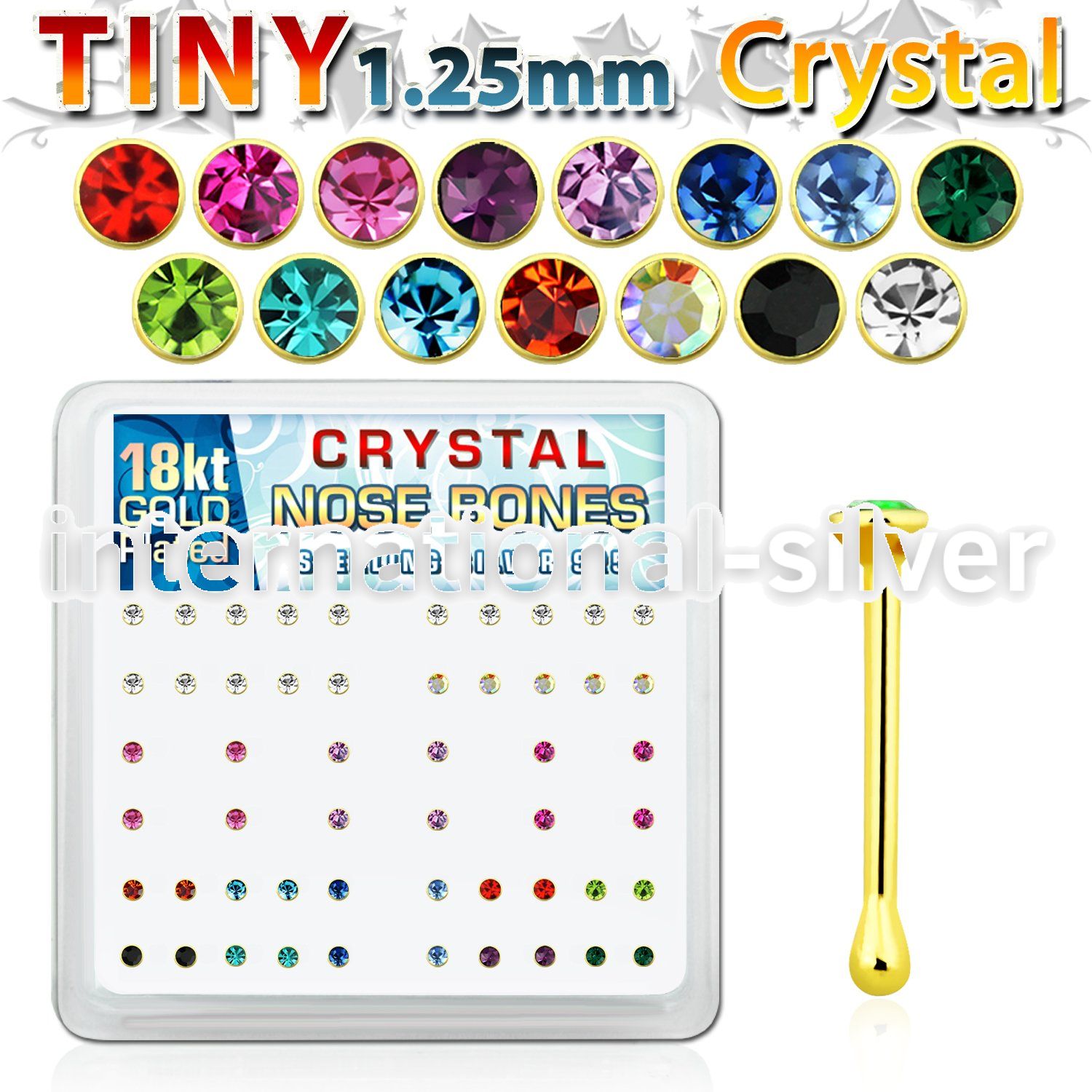 18b6xm nose bone silver 925 nose