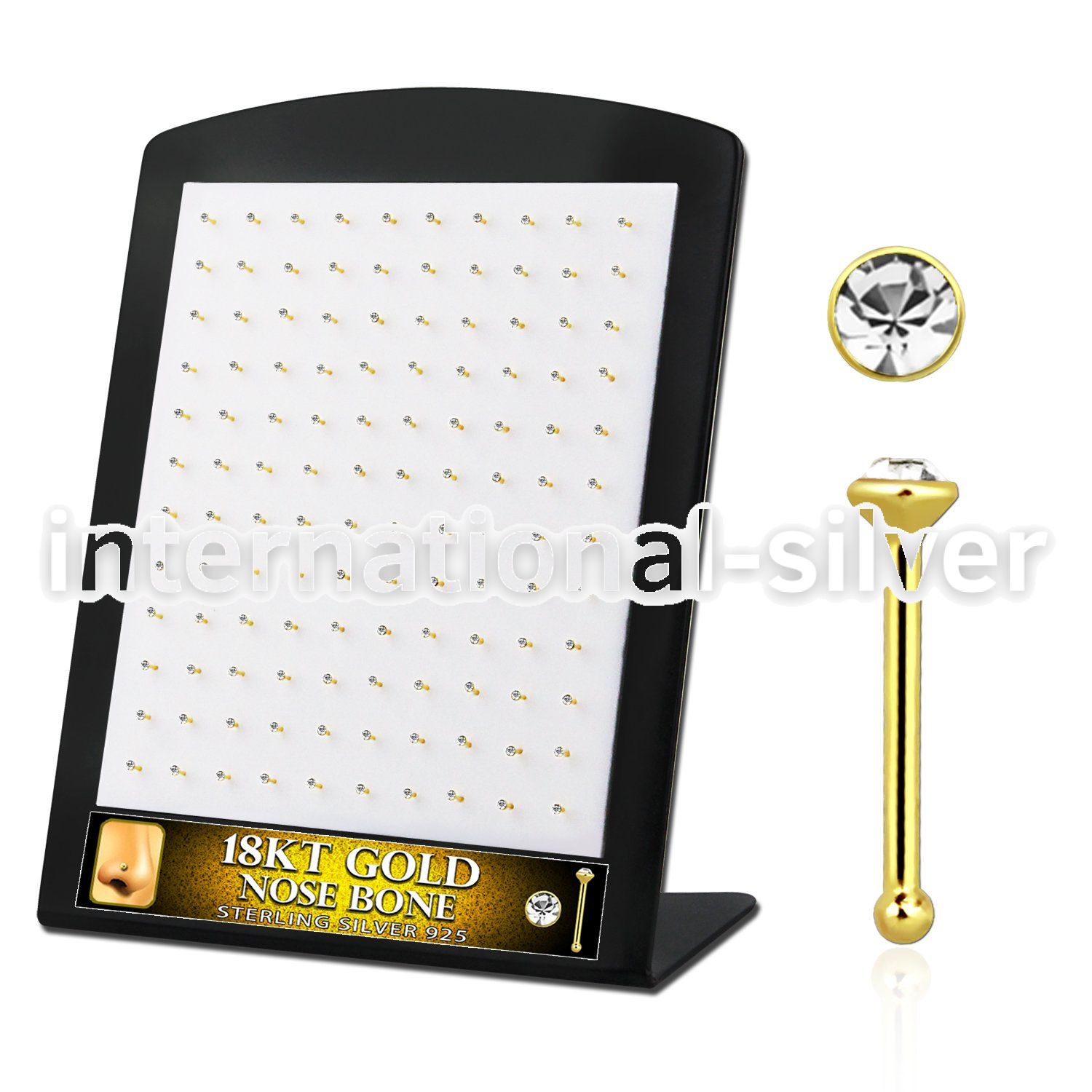 18brnrgc nose bone silver 925 nose