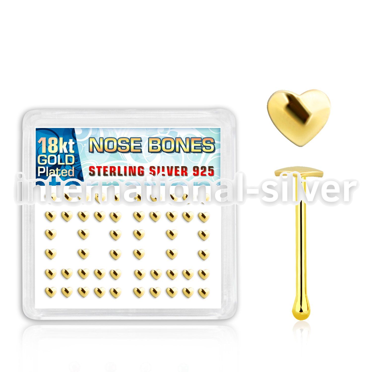 18bxvhr nose bone silver 925 nose