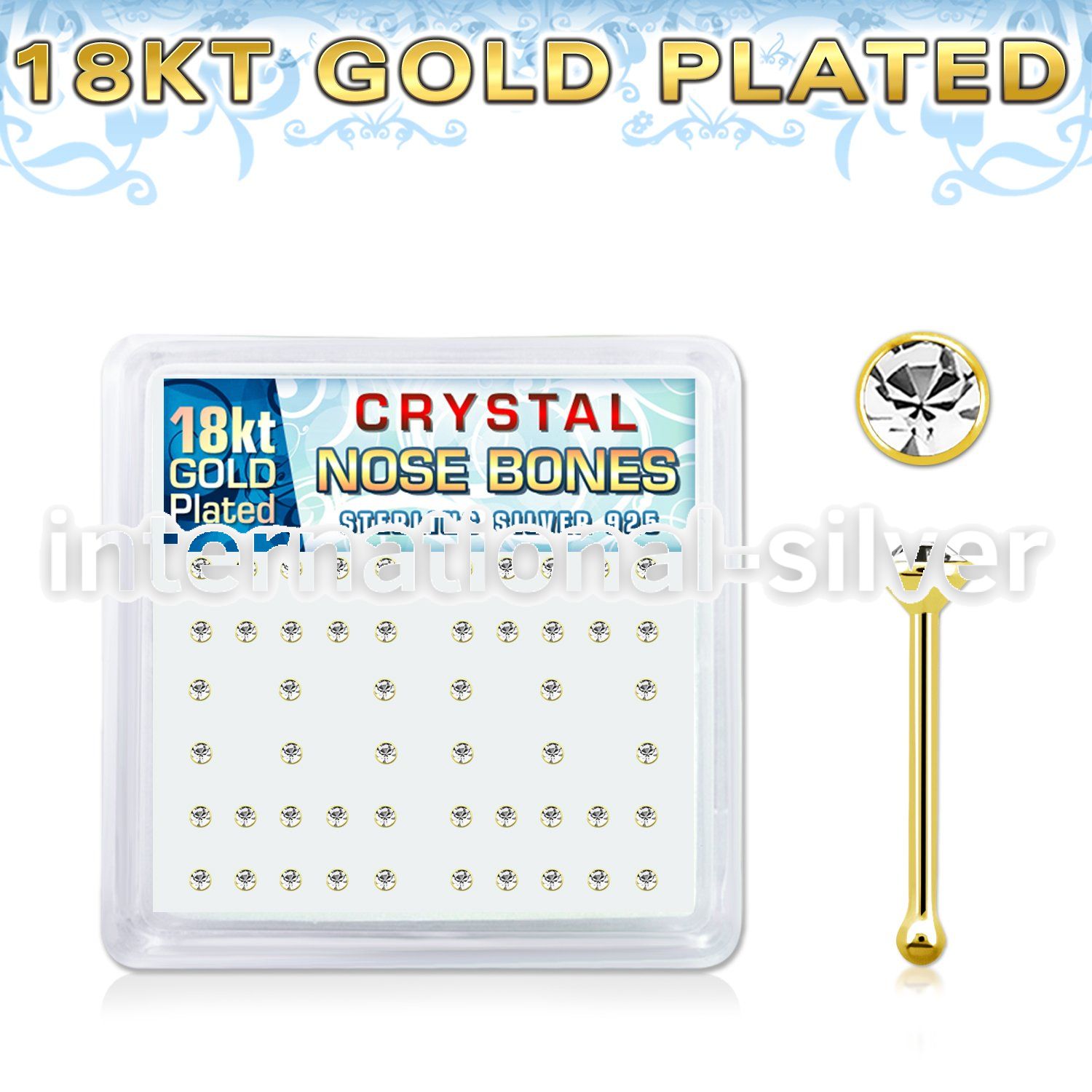 18nbbxc nose bone silver 925 nose