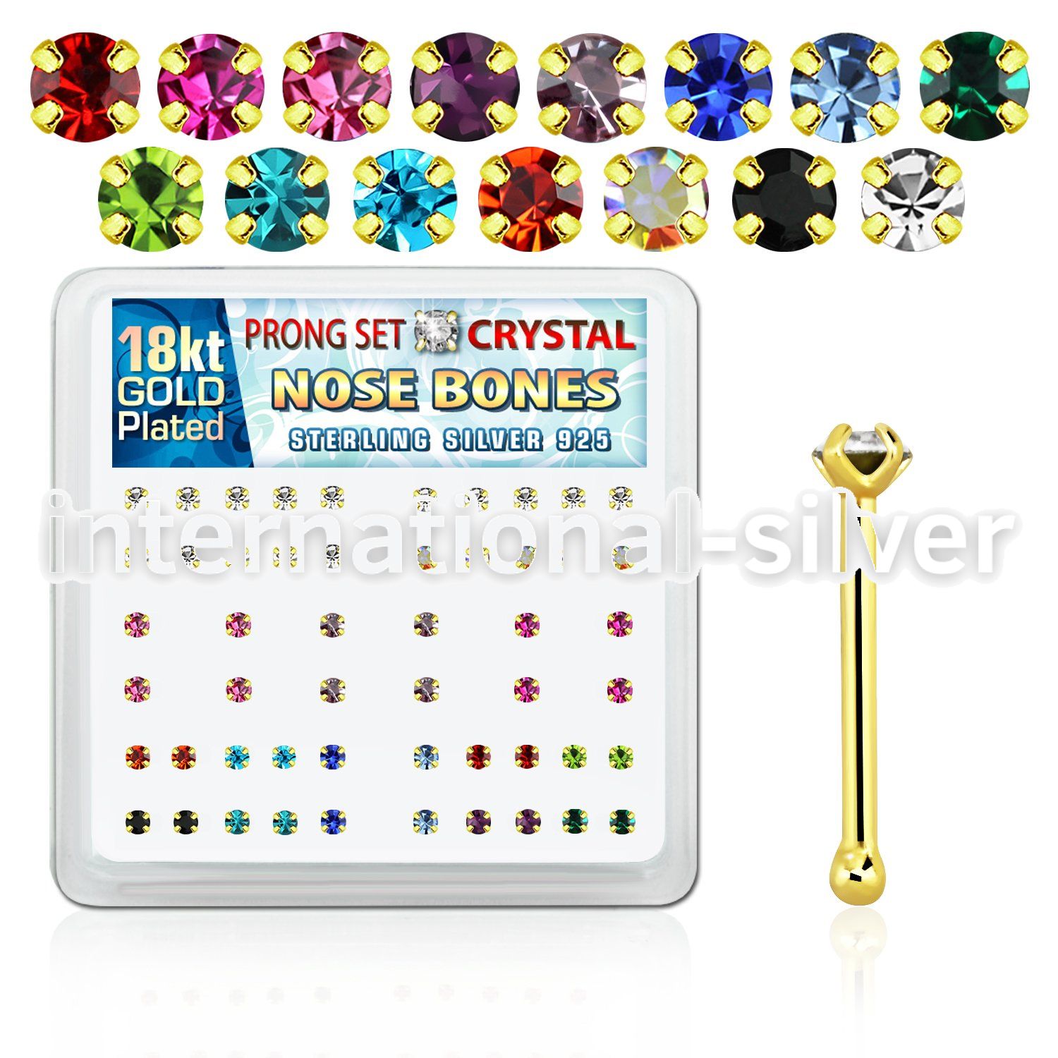 18nbpxm nose bone silver 925 nose