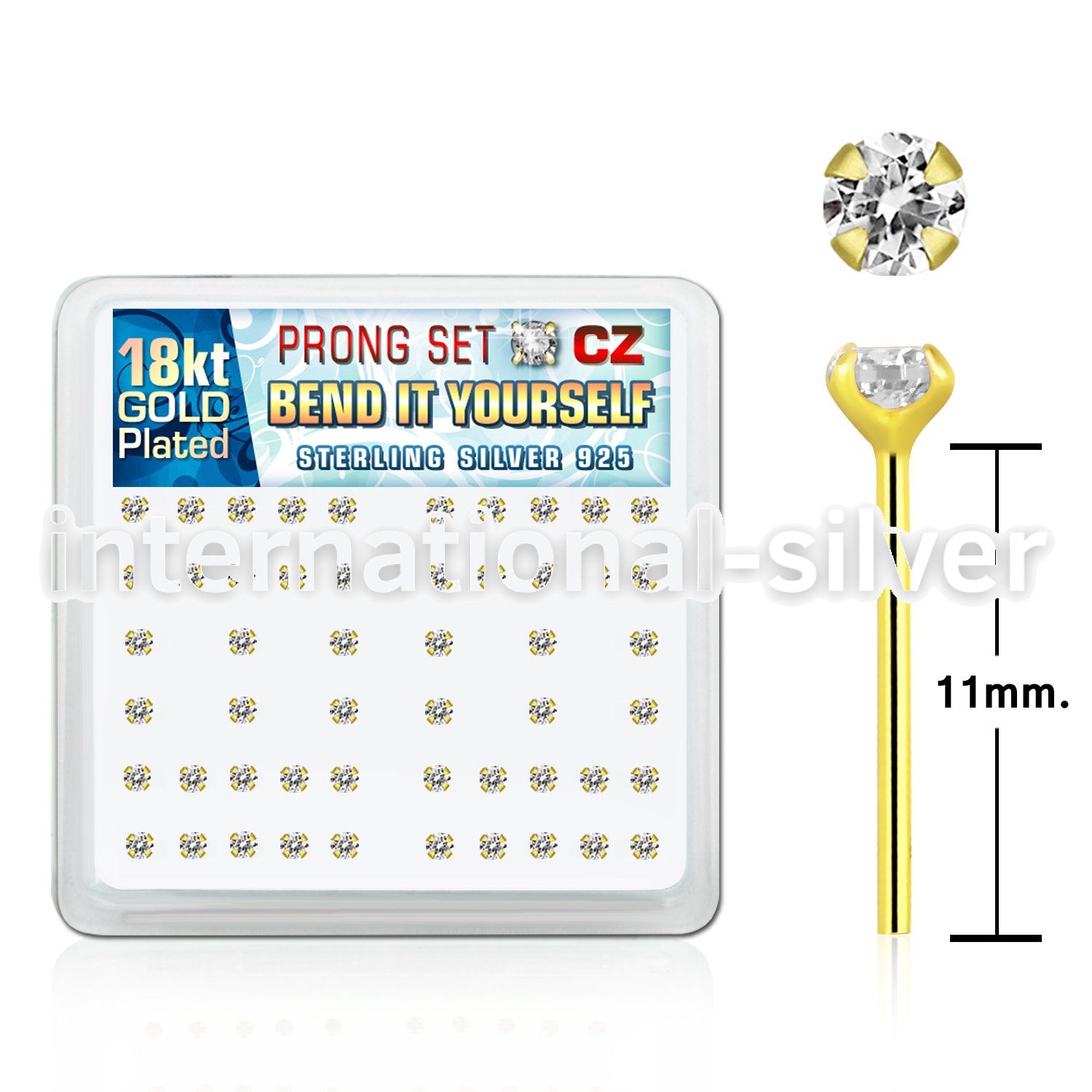 18yz2xc nose bone silver 925 nose