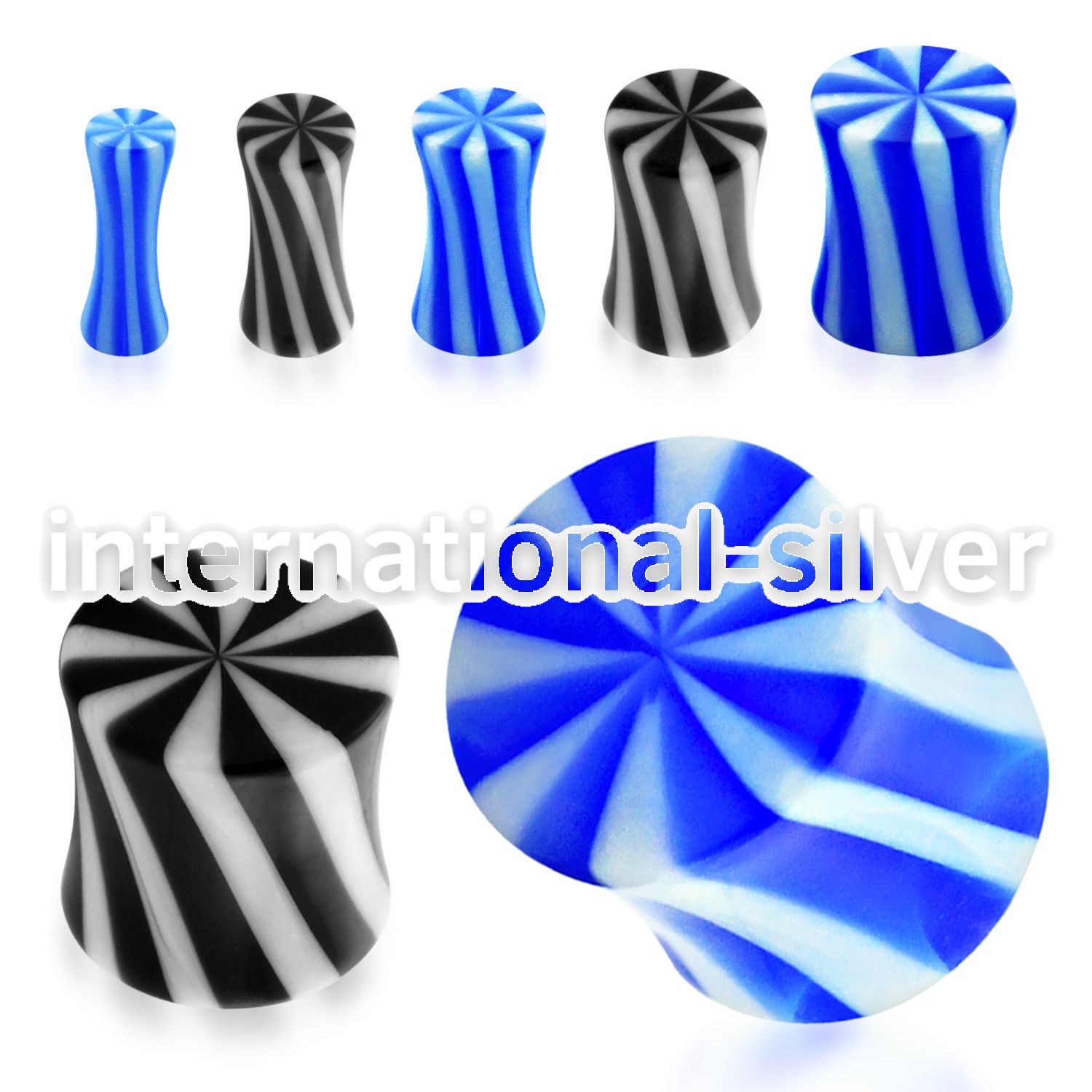 acpa plugs gauges acrylic body jewelry ear lobe