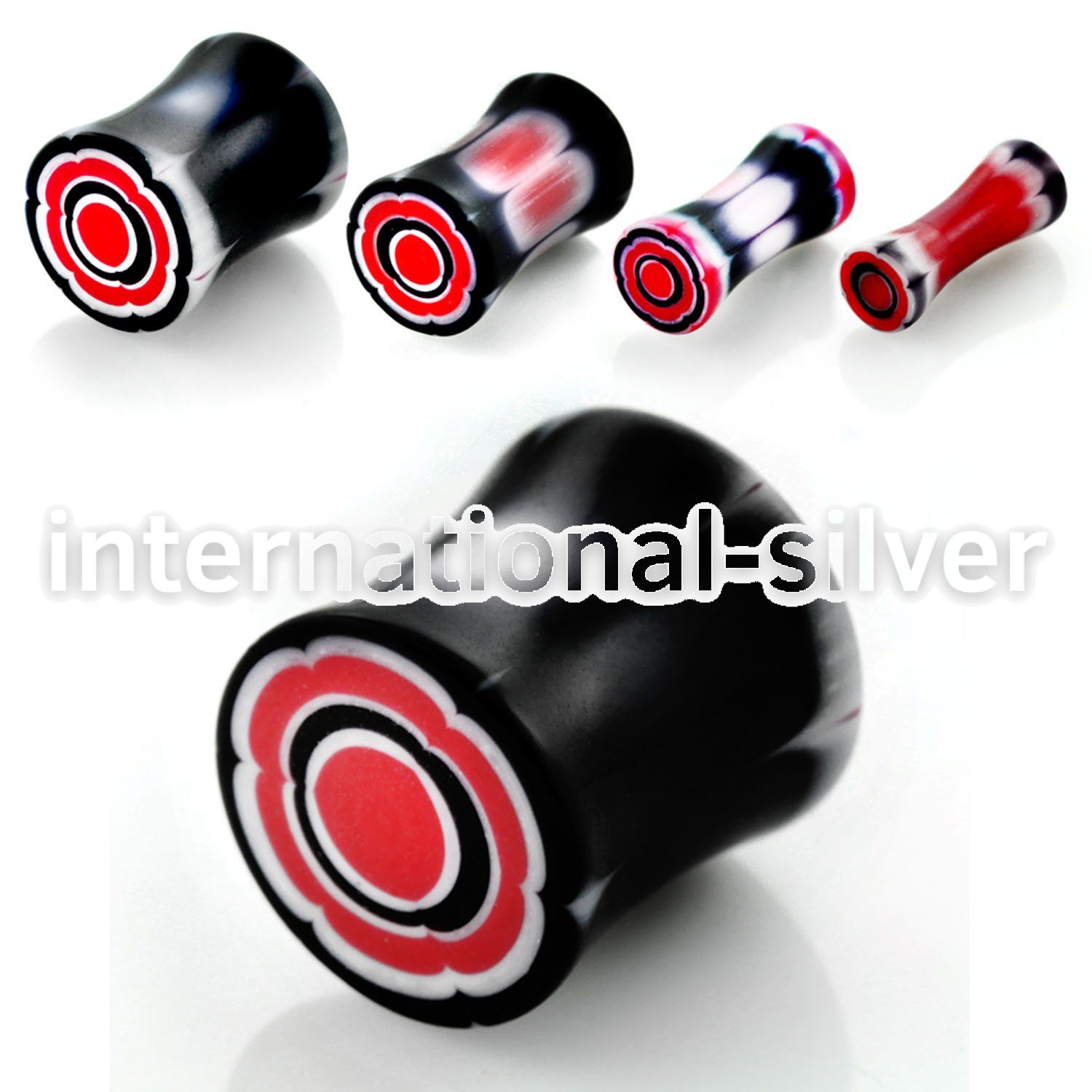 acpc plugs gauges acrylic body jewelry ear lobe