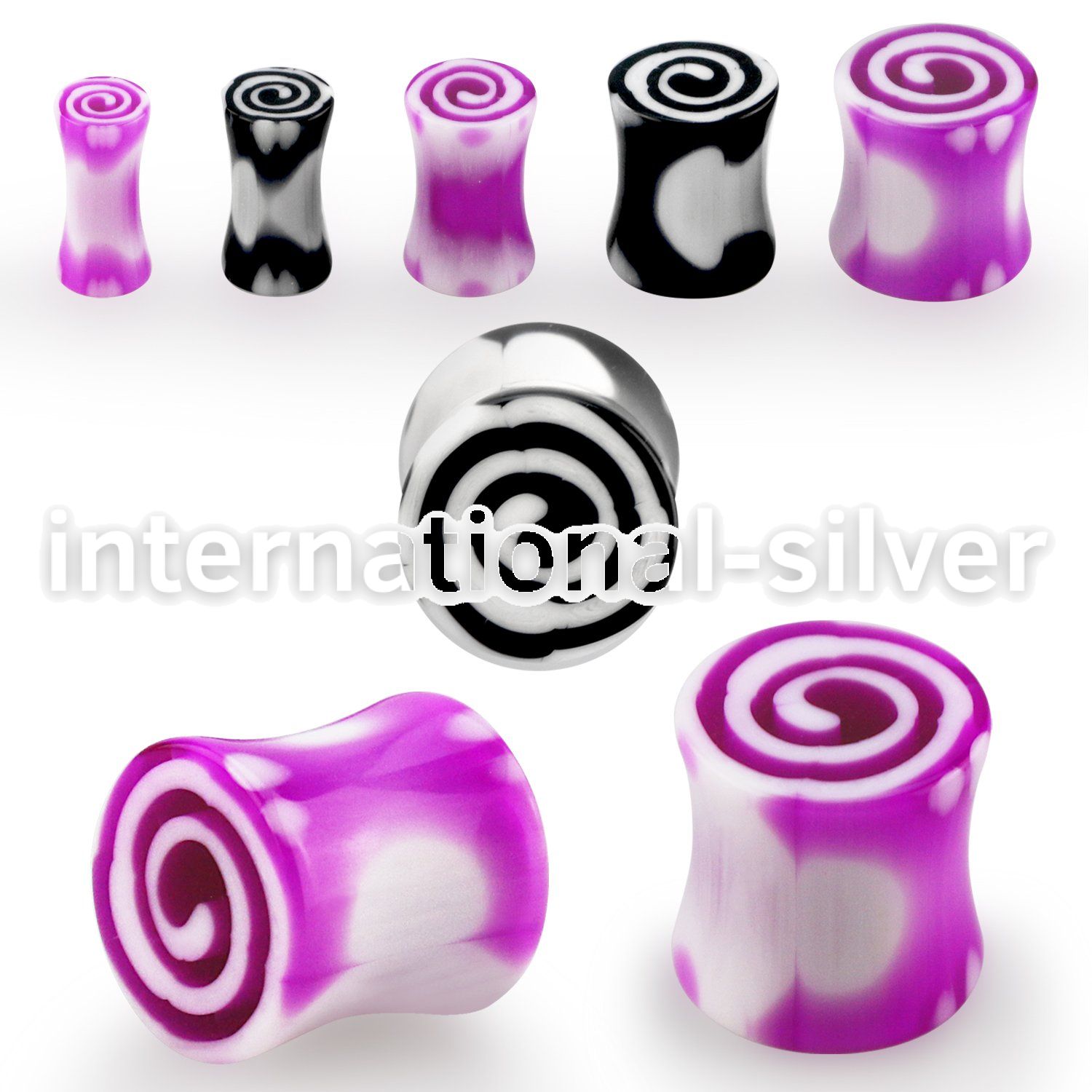 acpd plugs gauges acrylic body jewelry ear lobe