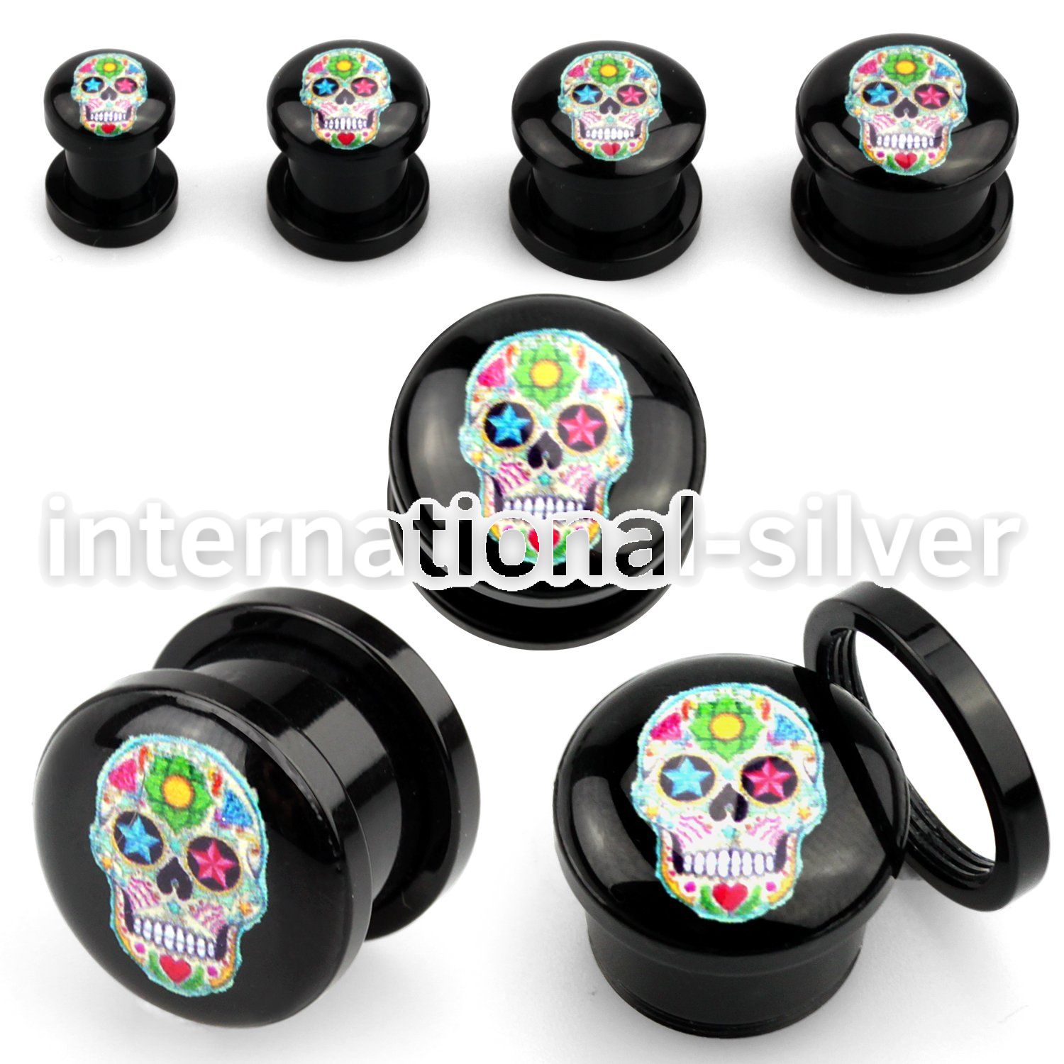afpeee plugs gauges acrylic body jewelry ear lobe