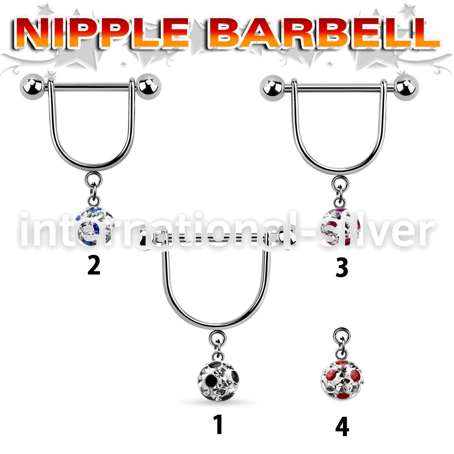 afrsnp6 straight barbells surgical steel 316l nipple