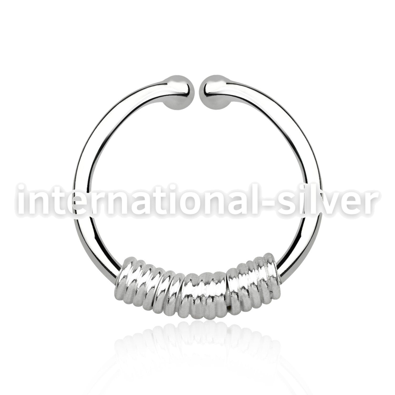 agsep12k fake illusion body jewelry silver 925 septum