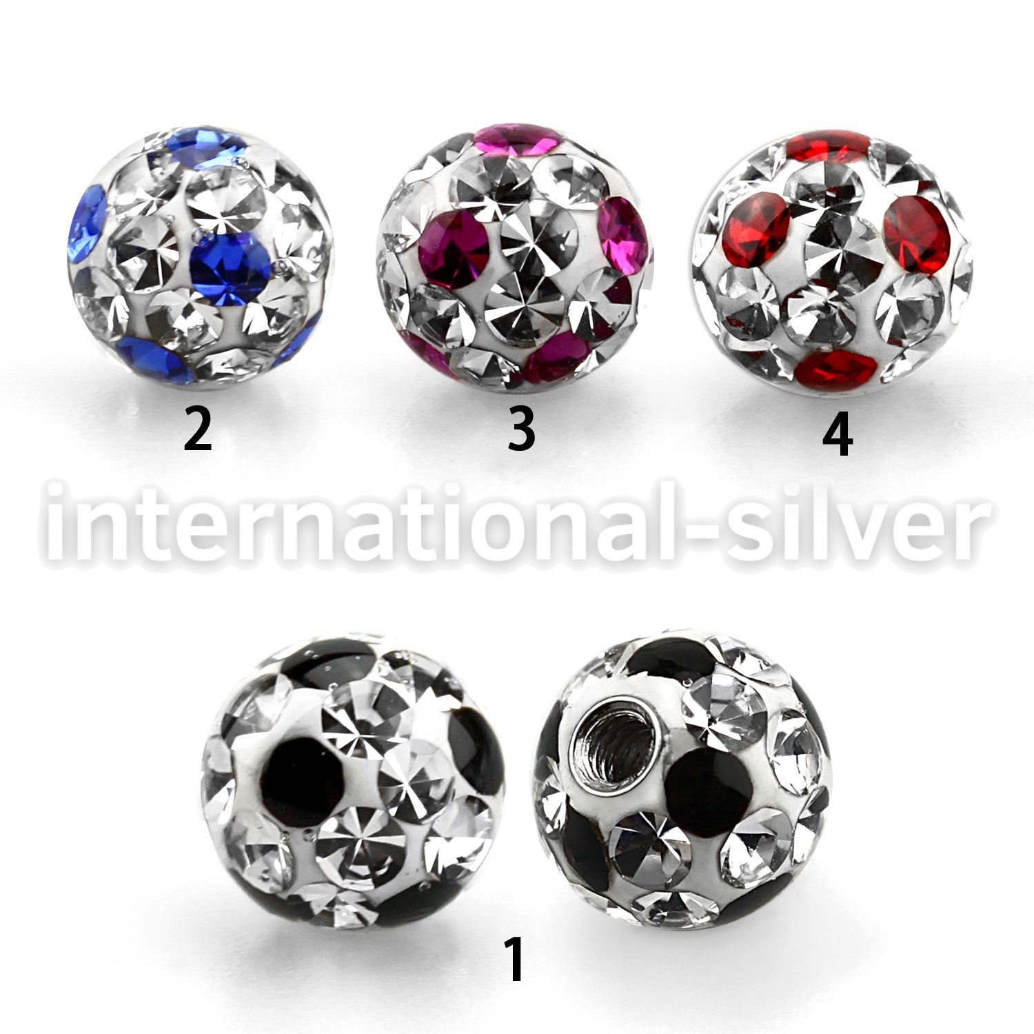 amfr6 loose body jewelry parts surgical steel 316l belly button