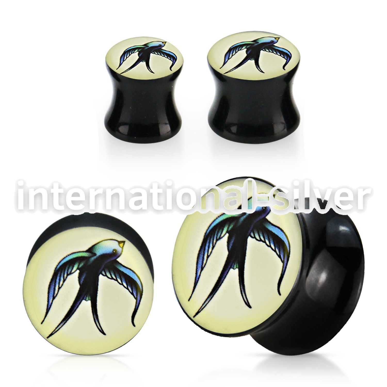 apgcc plugs gauges acrylic body jewelry ear lobe