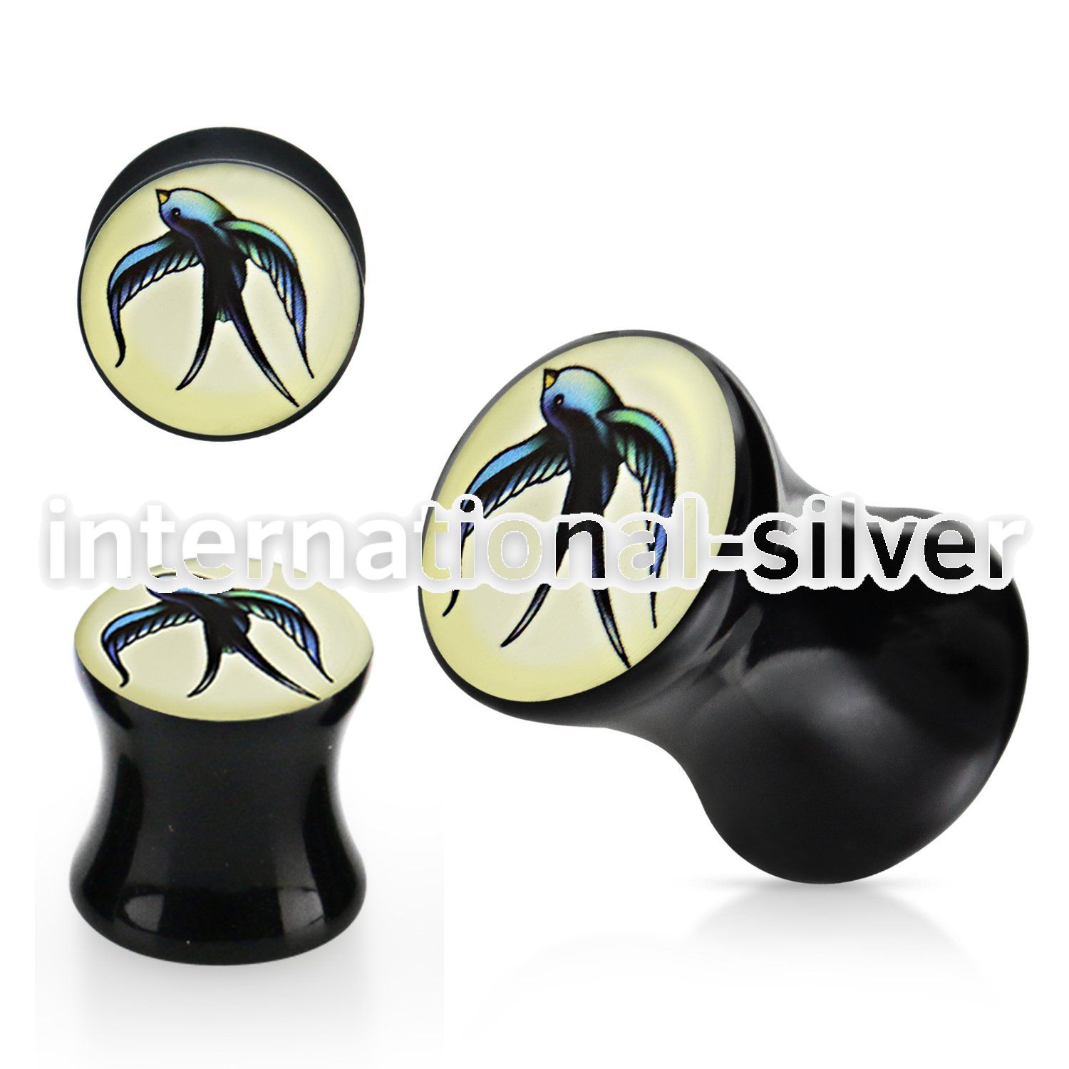 apgdd plugs gauges acrylic body jewelry ear lobe