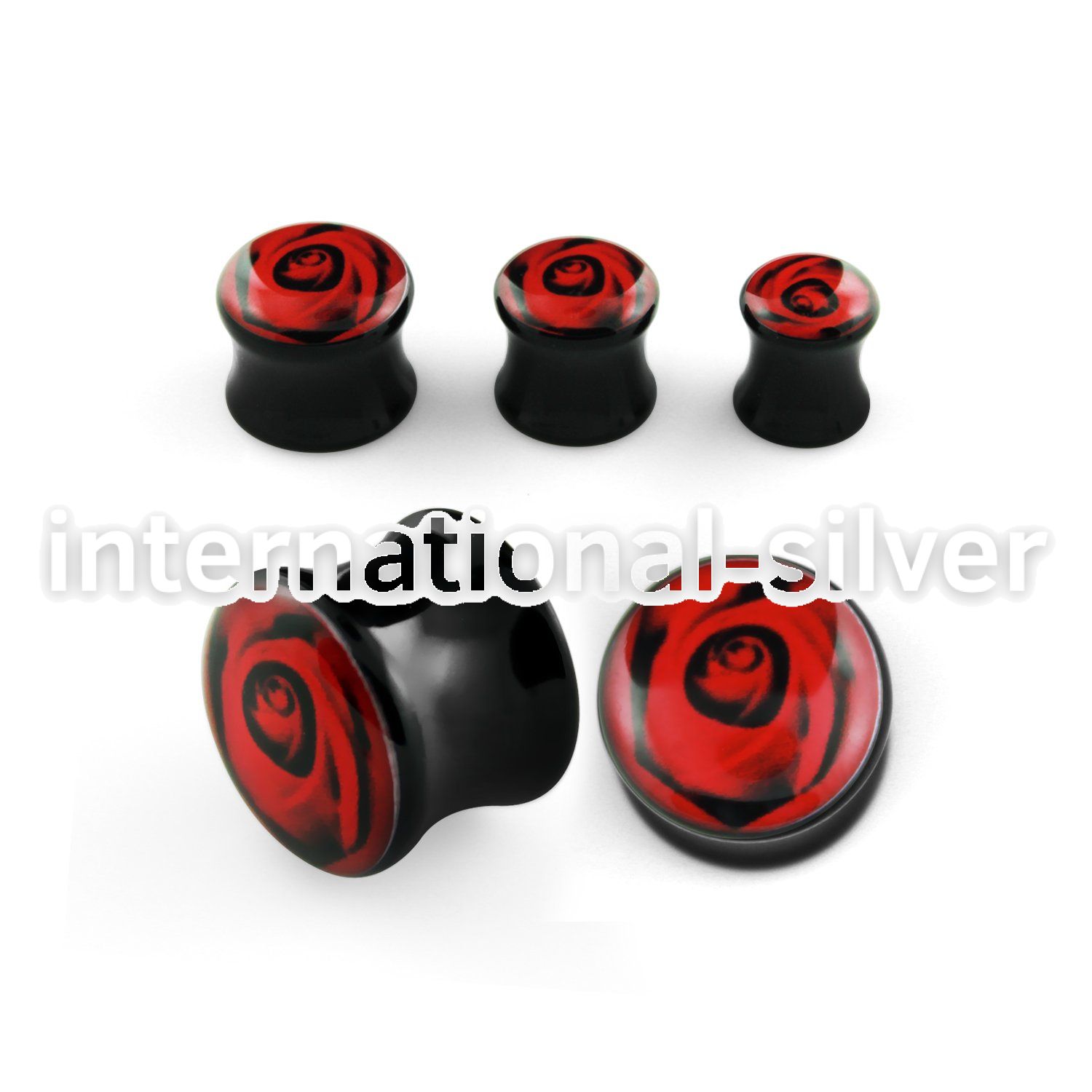 apgii plugs gauges acrylic body jewelry ear lobe