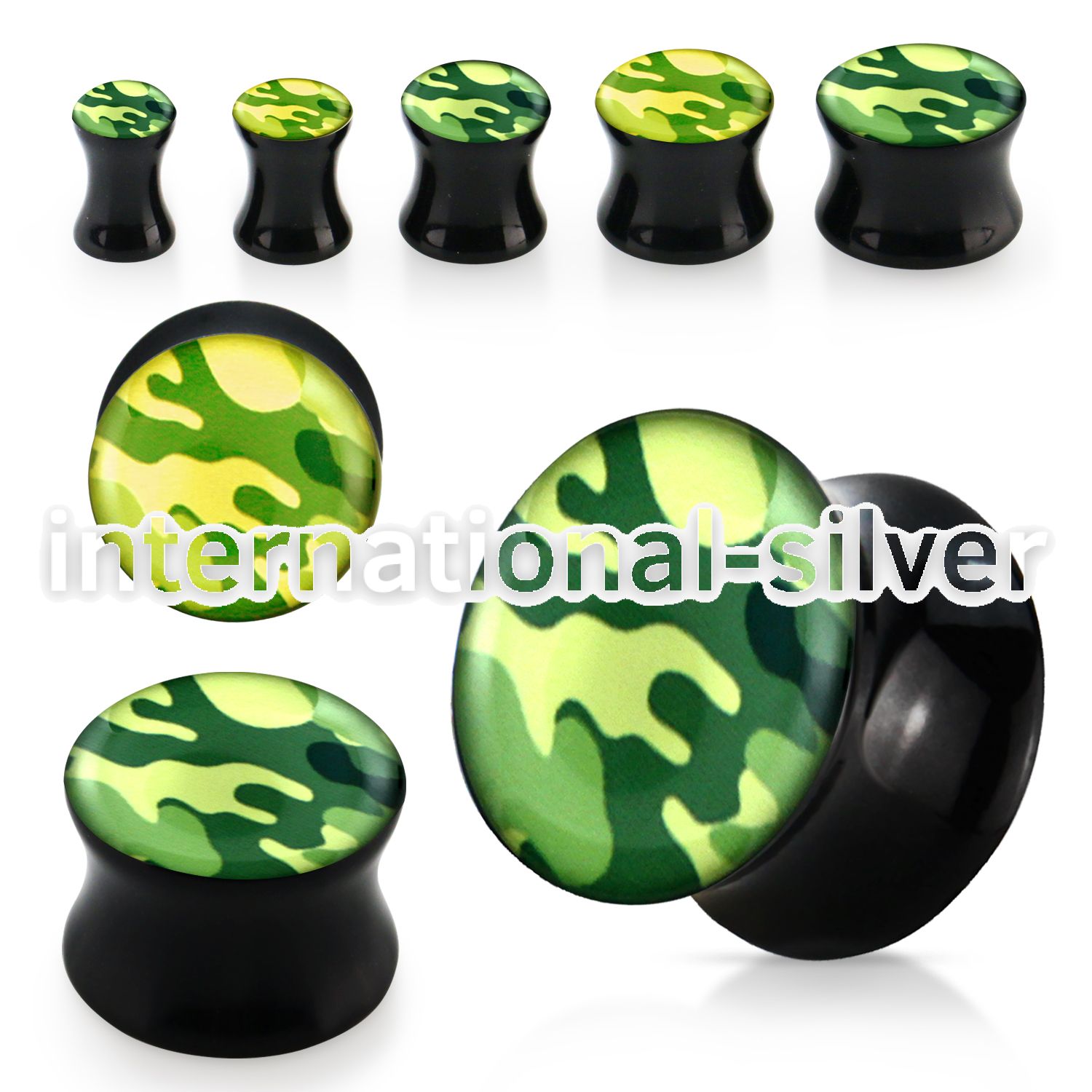 apguu plugs gauges acrylic body jewelry ear lobe