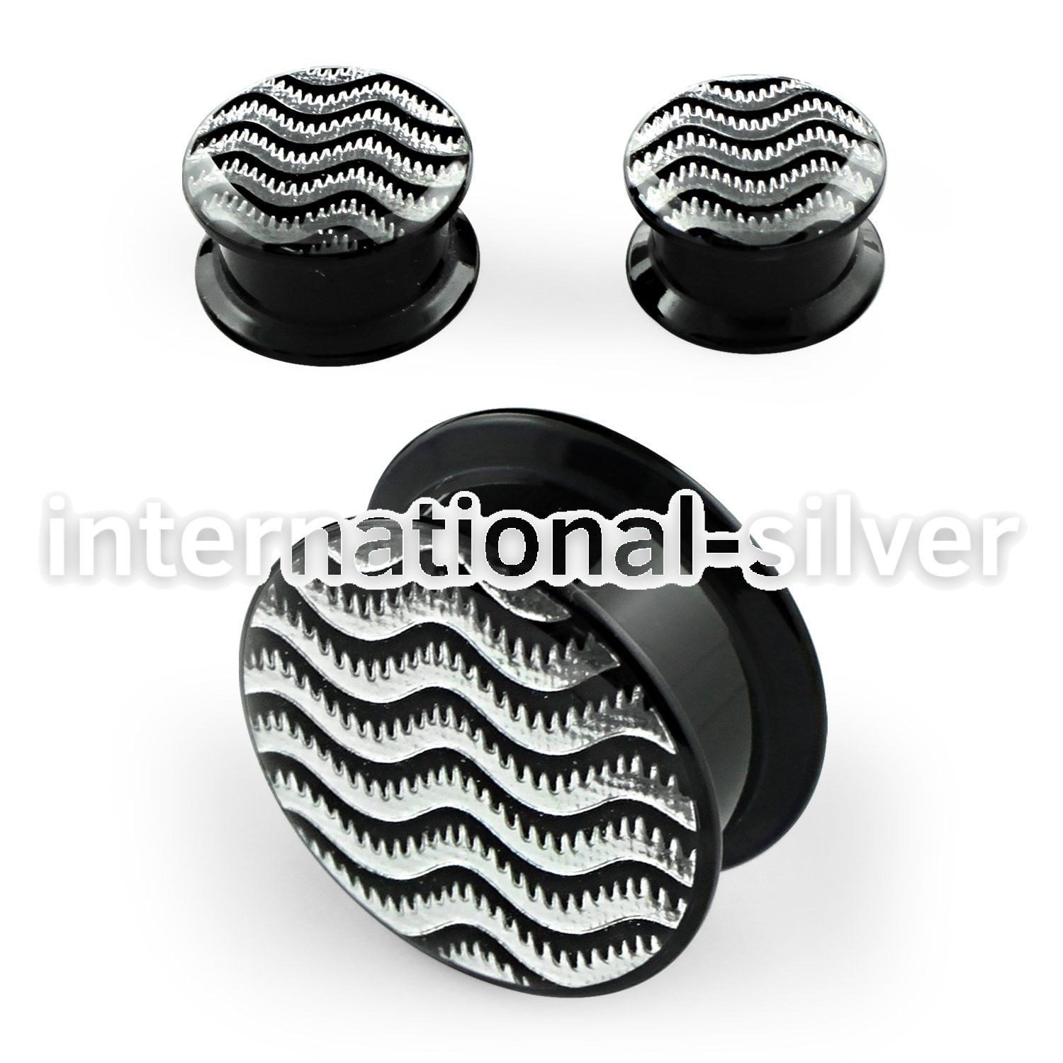 apic plugs gauges acrylic body jewelry ear lobe
