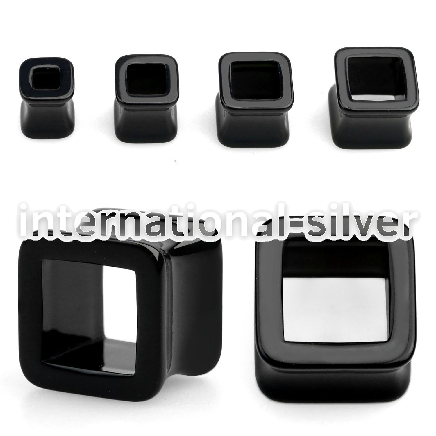 apsq tunnels gauges acrylic body jewelry ear lobe