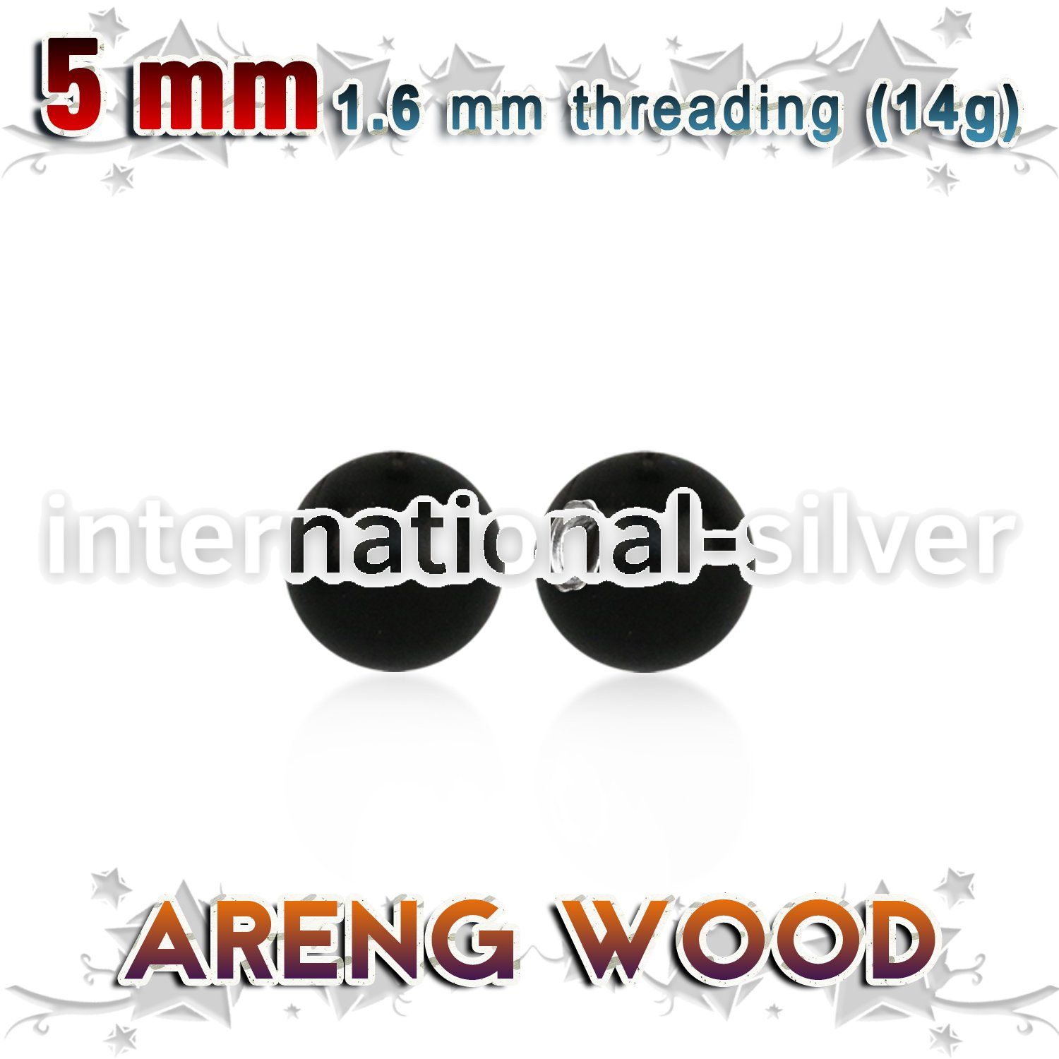 arball5 loose body jewelry parts organic body jewelry 