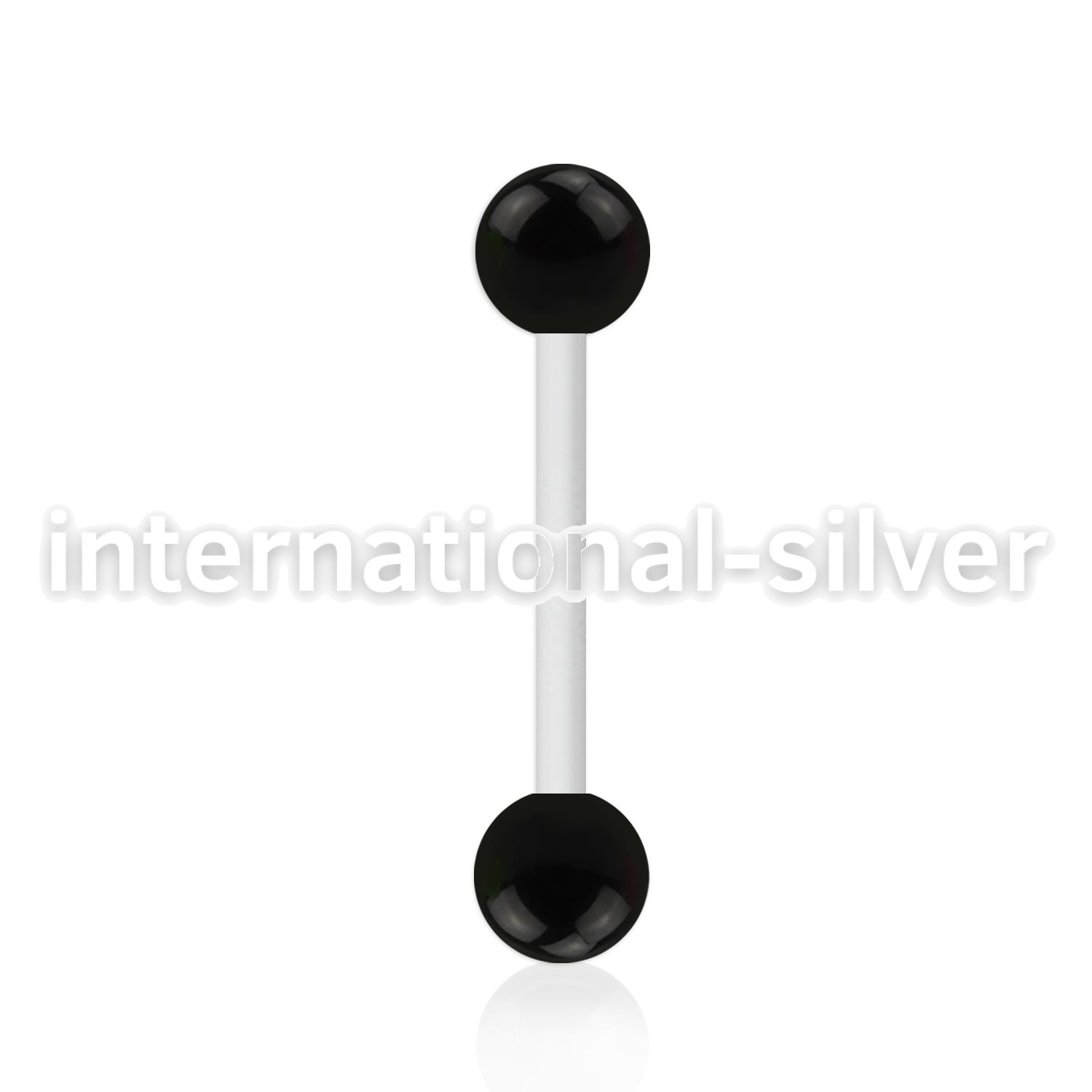 awbbk6 straight barbells acrylic body jewelry nipple