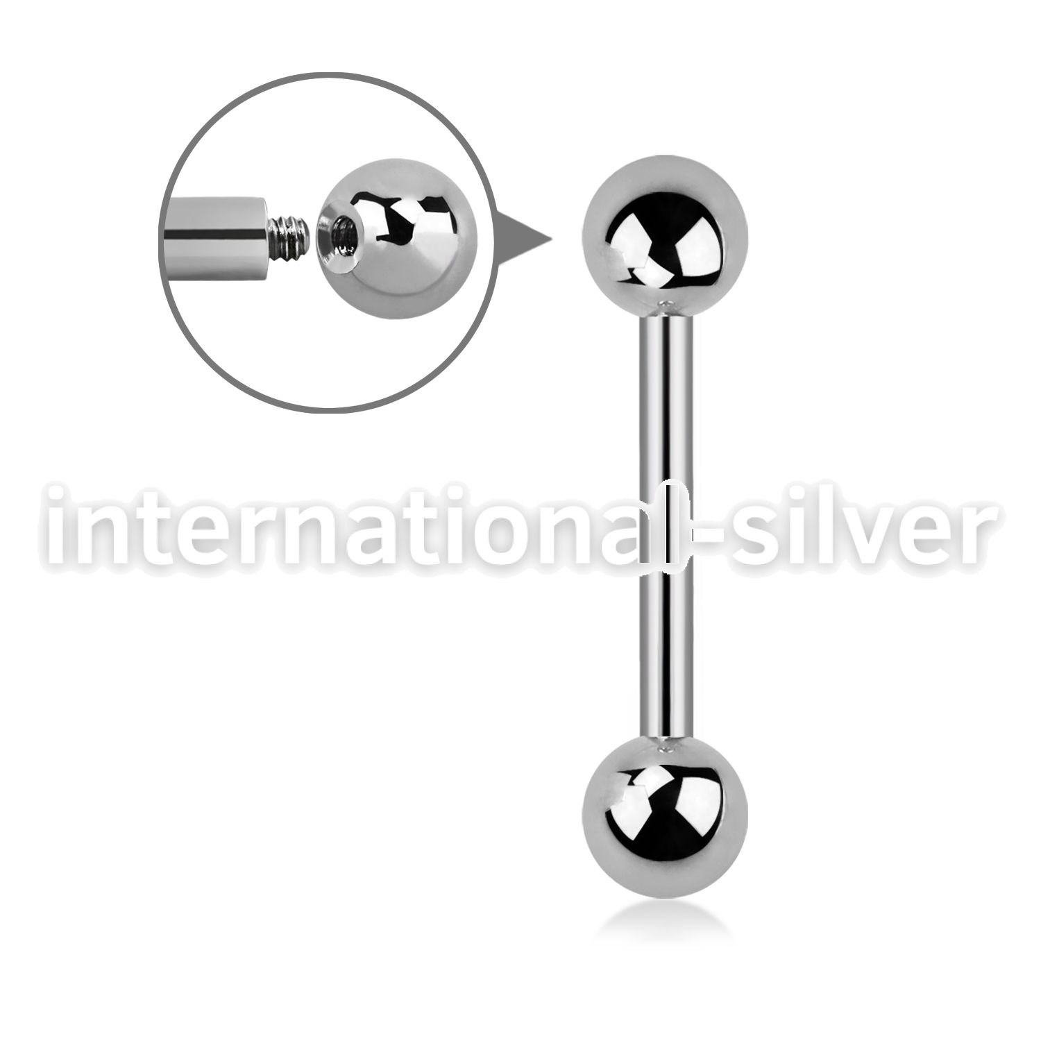 bb12 straight barbells surgical steel 316l tongue