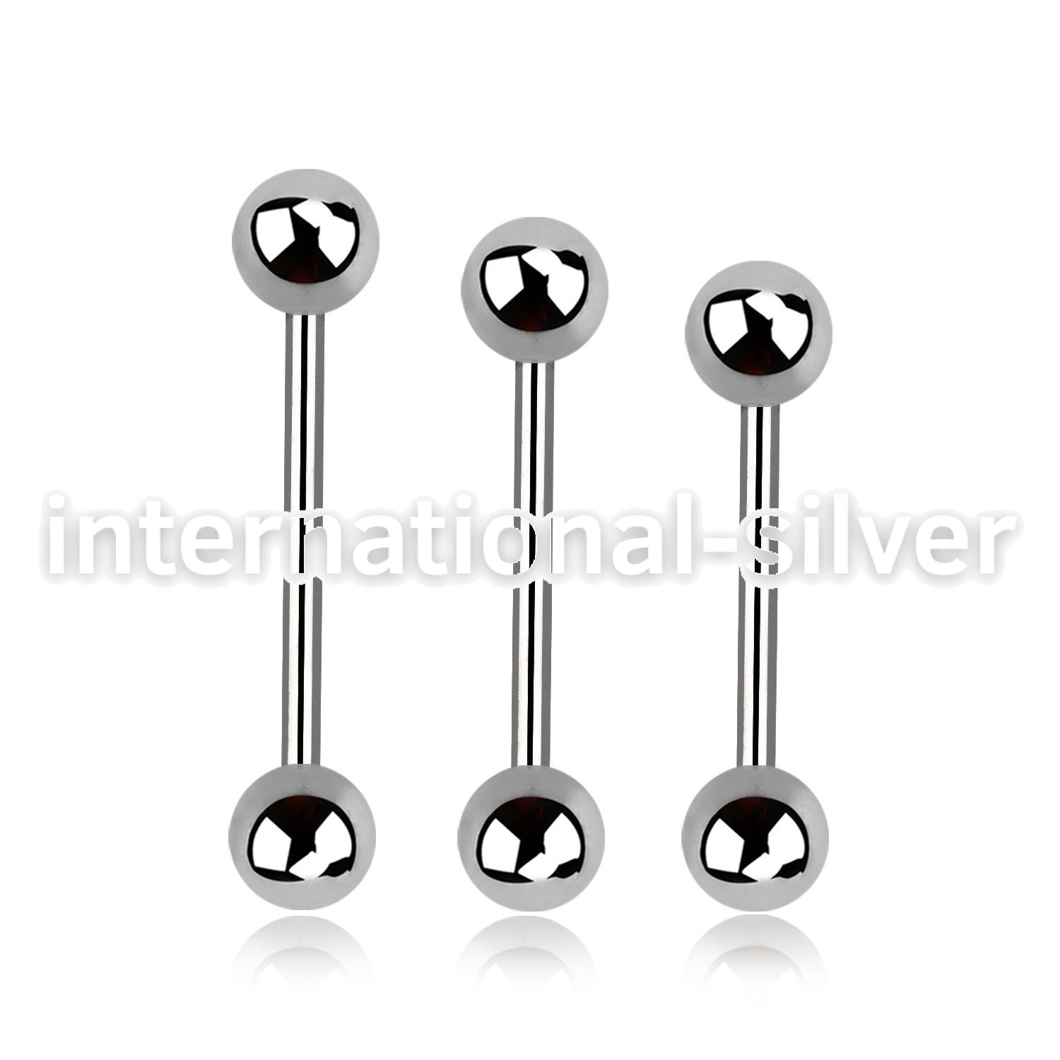 bb20 straight barbells surgical steel 316l tongue