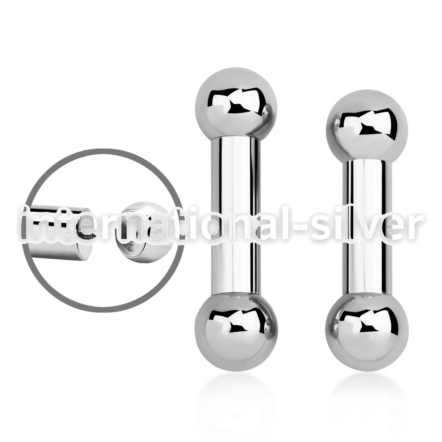 bb2x straight barbells surgical steel 316l tongue