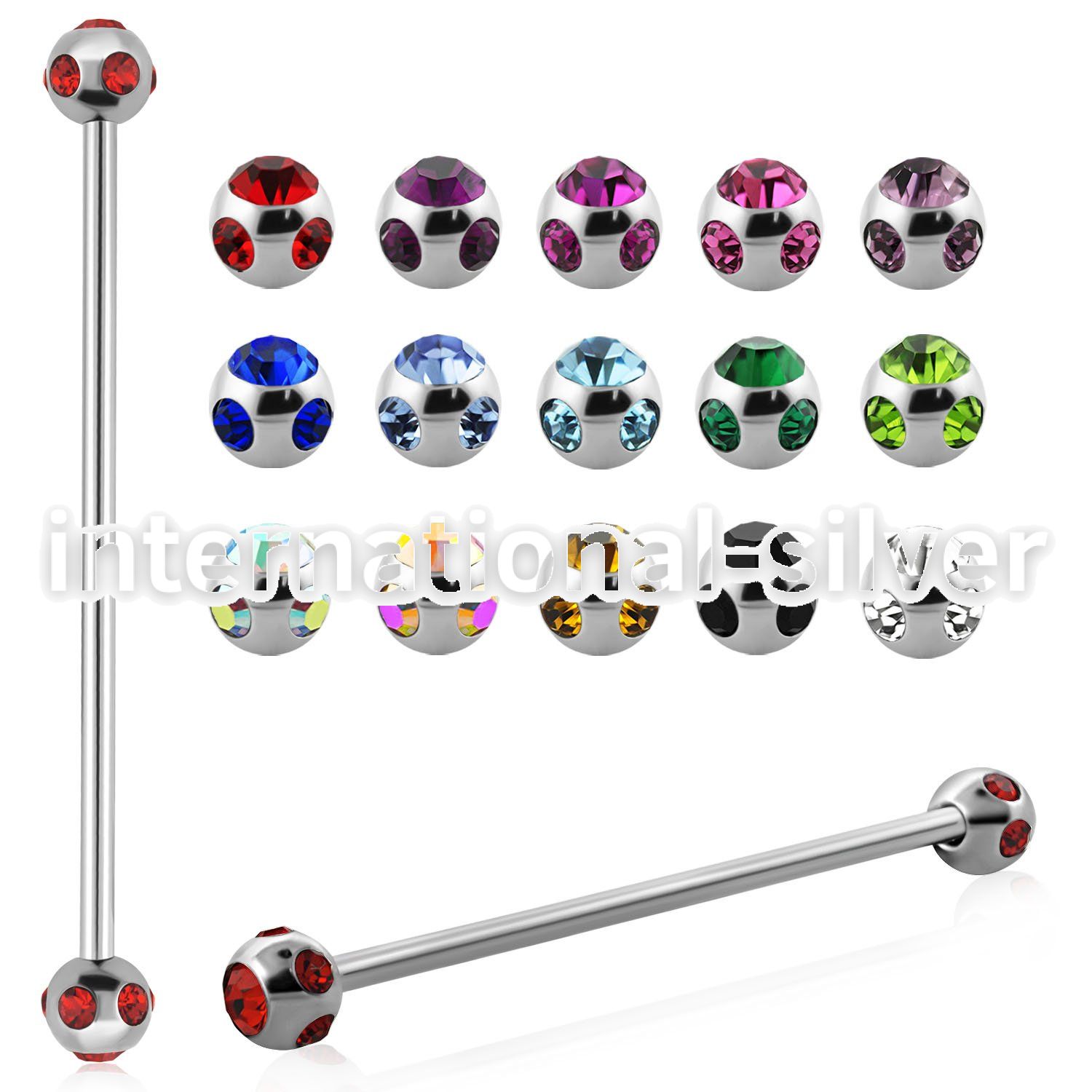 bb5c straight barbells surgical steel 316l tongue