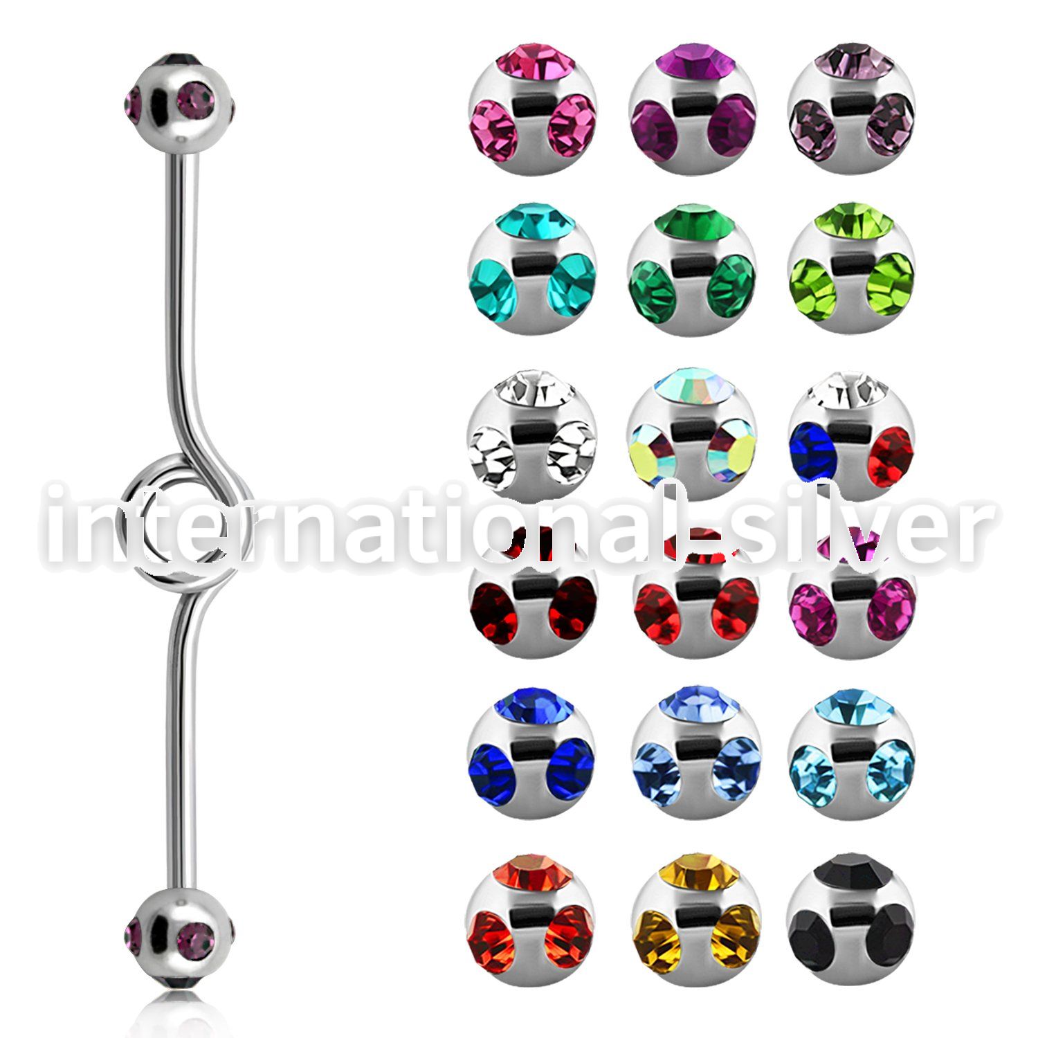 bbck straight barbells surgical steel 316l tongue