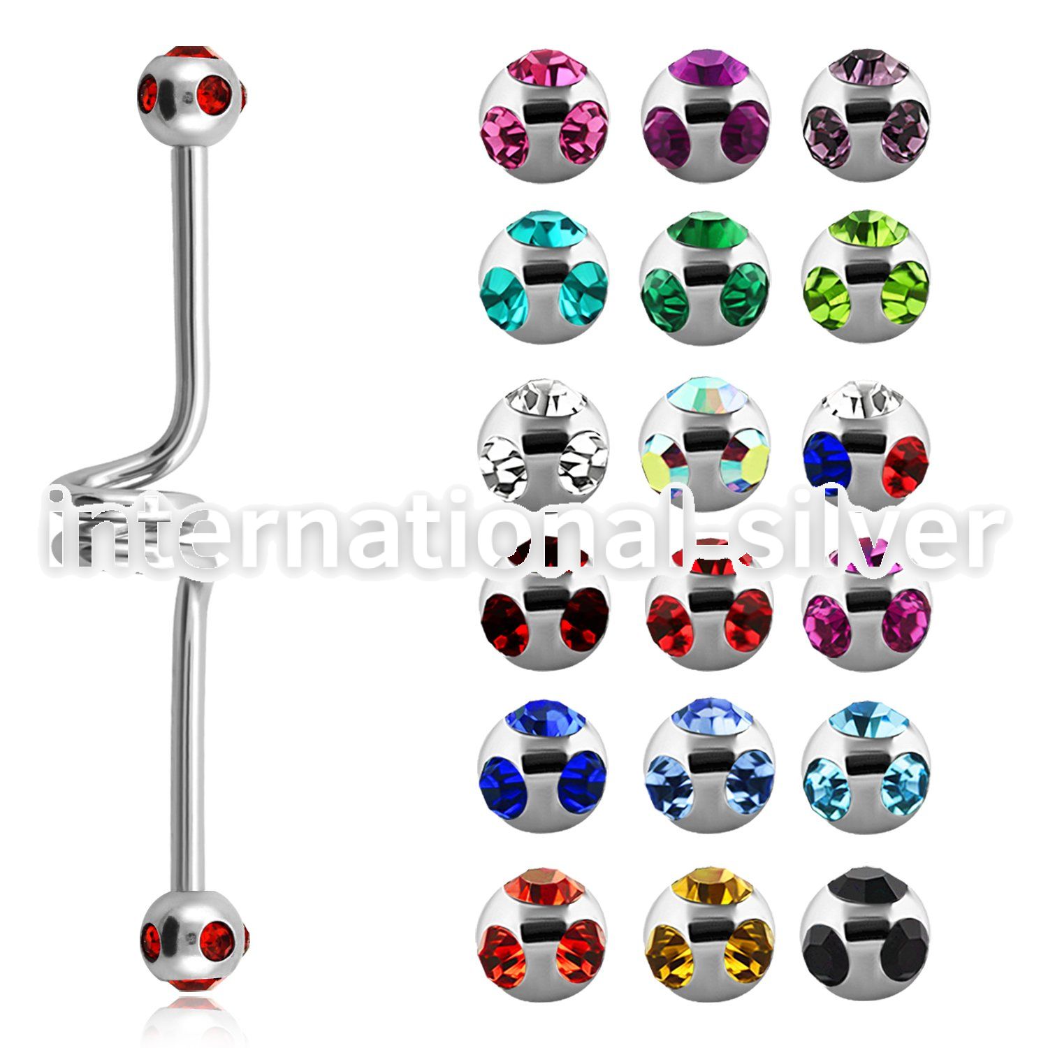 bbcl straight barbells surgical steel 316l 