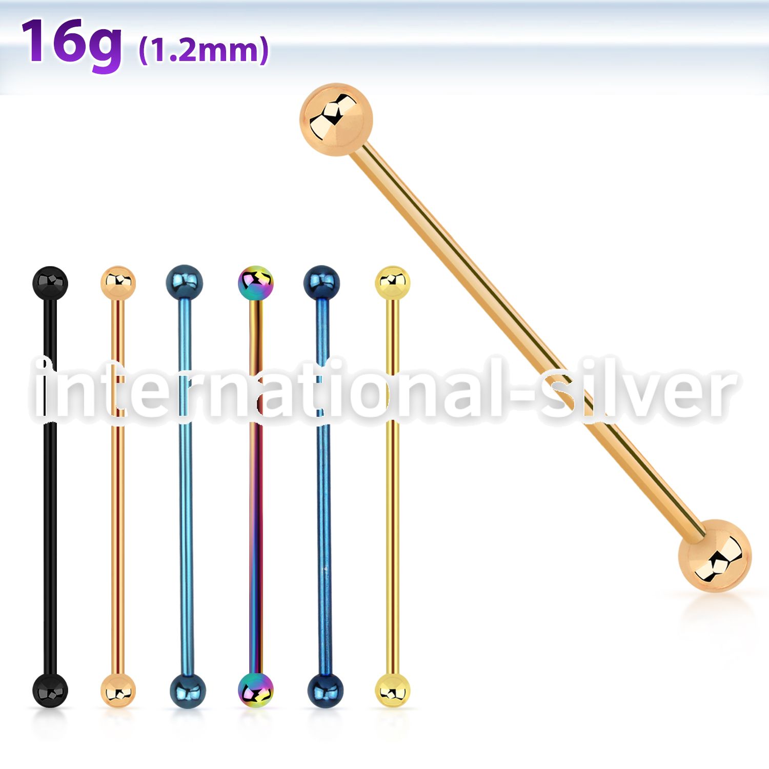 bbeitb straight barbells anodized surgical steel 316l tragus