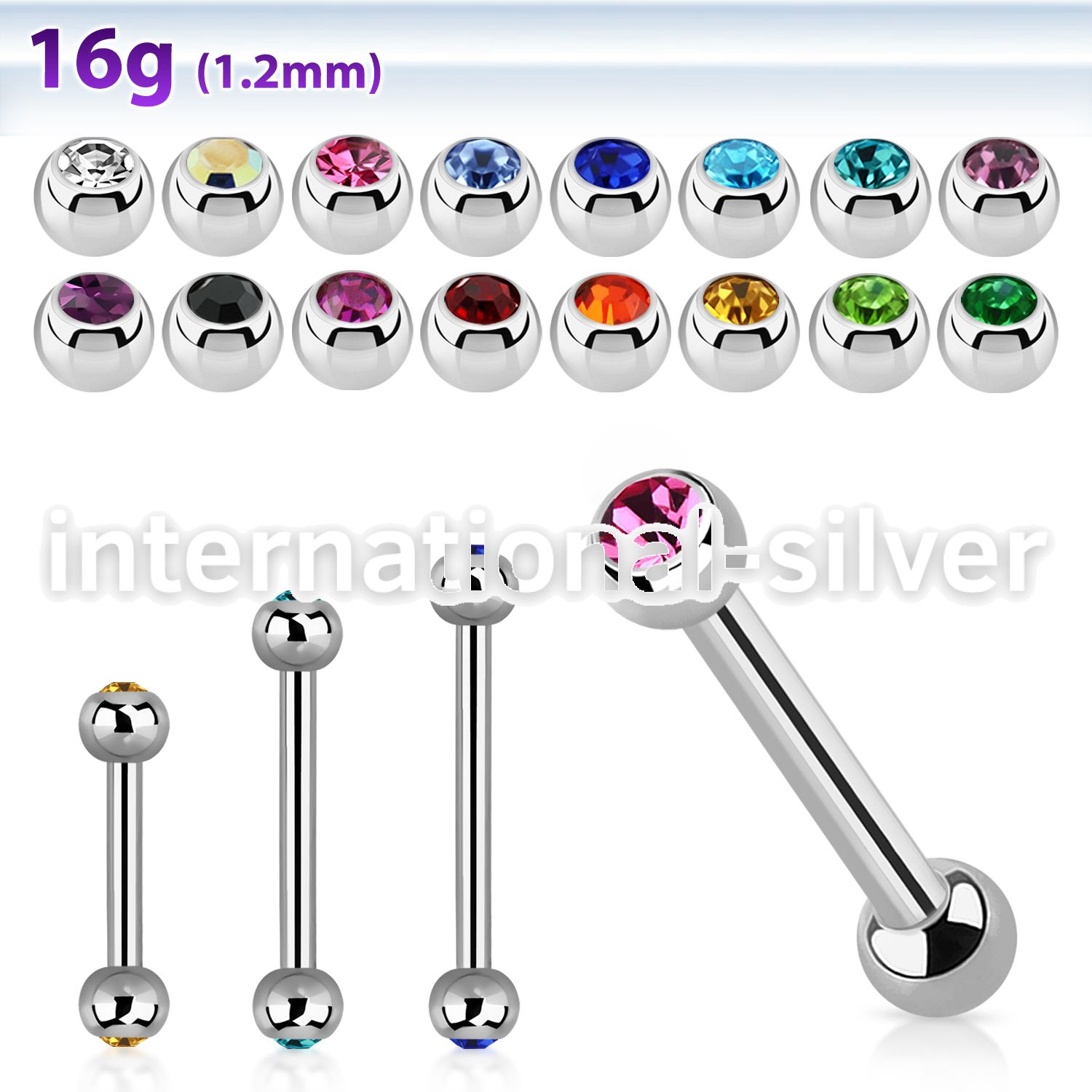 bbejb25 straight barbells surgical steel 316l ear lobe