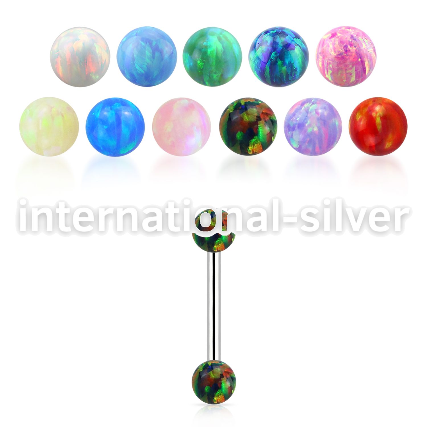 bbeop3ss stainless steel 16g barbell eyebrow helix piercing