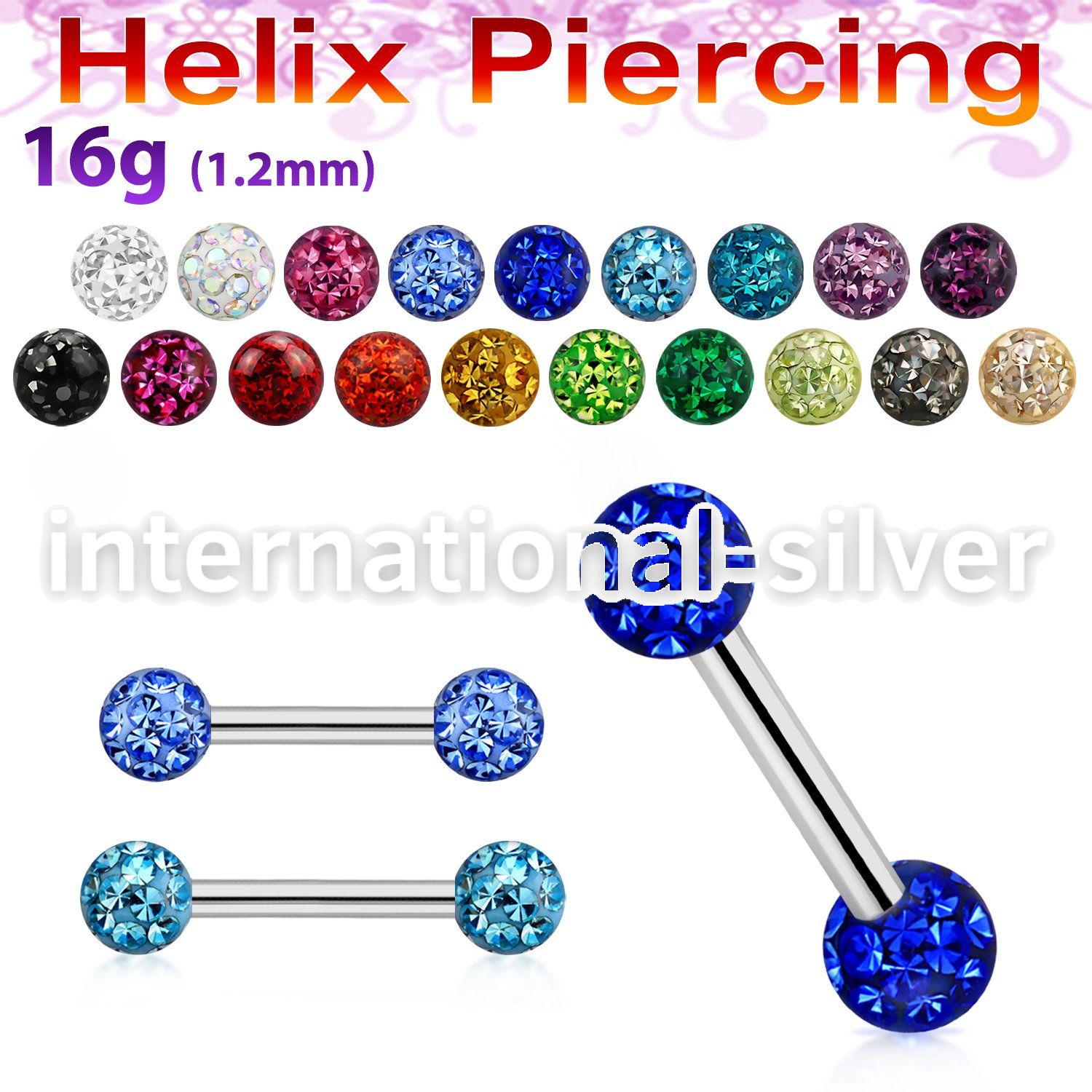 bber23 straight barbells surgical steel 316l eyebrow