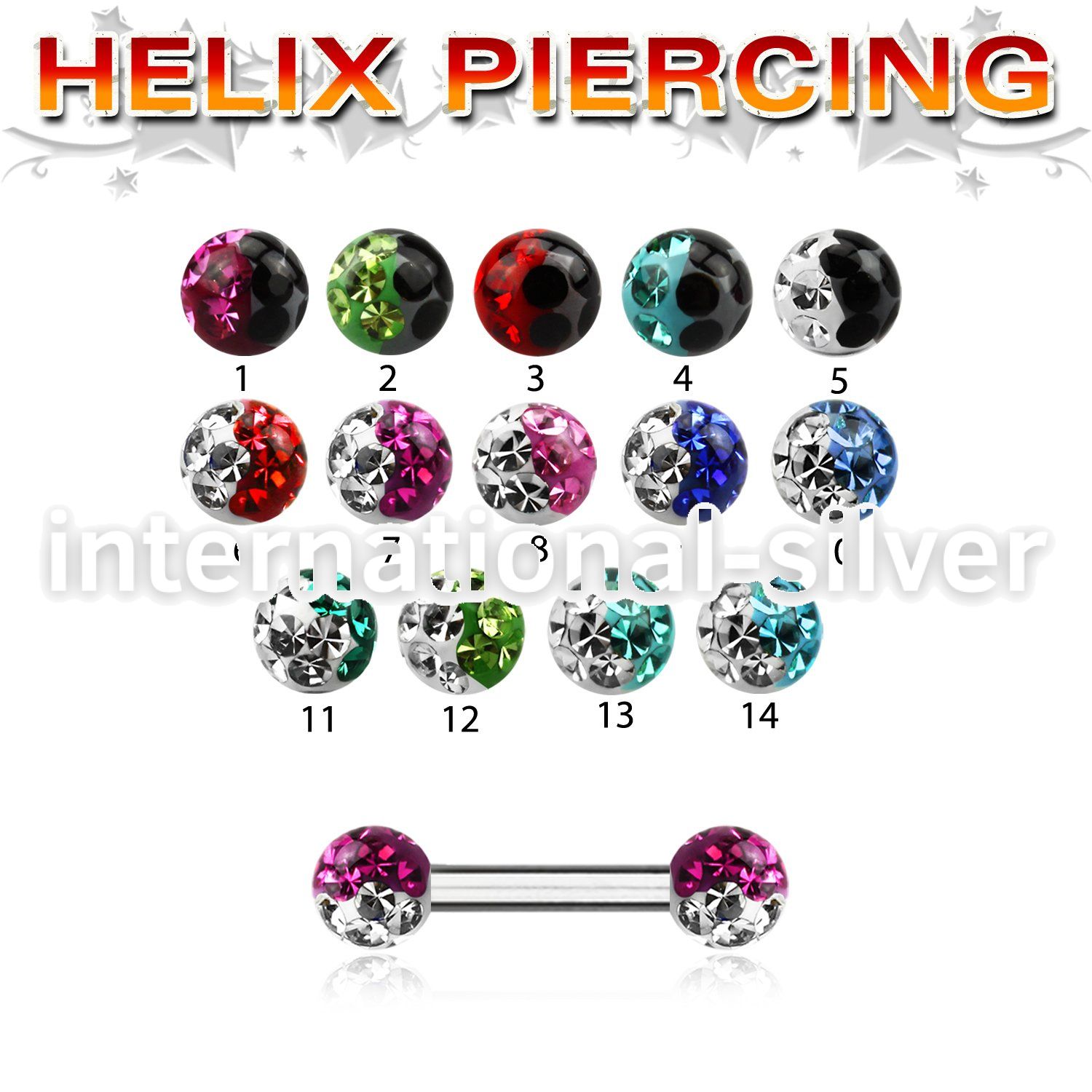 bber23e straight barbells surgical steel 316l eyebrow