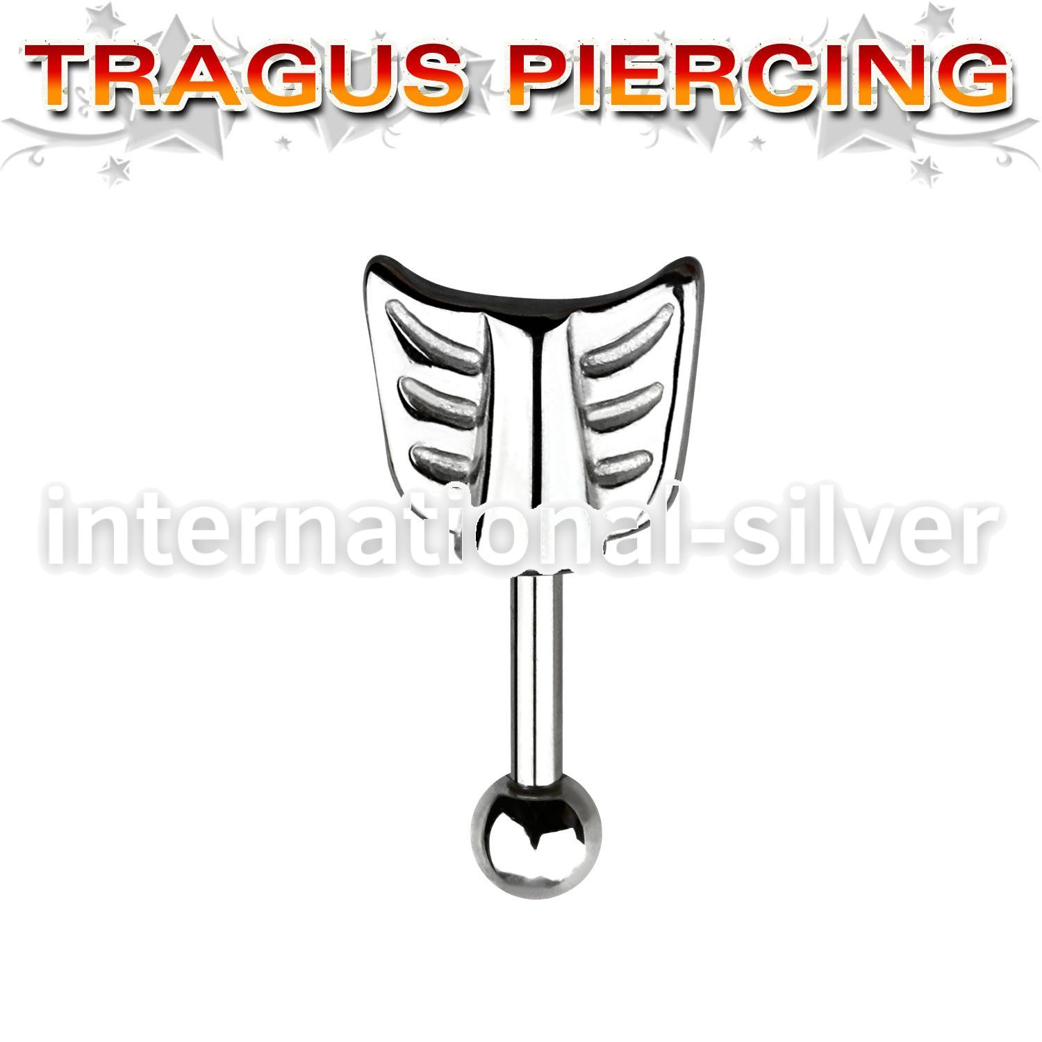 bber34 straight barbells surgical steel 316l tragus