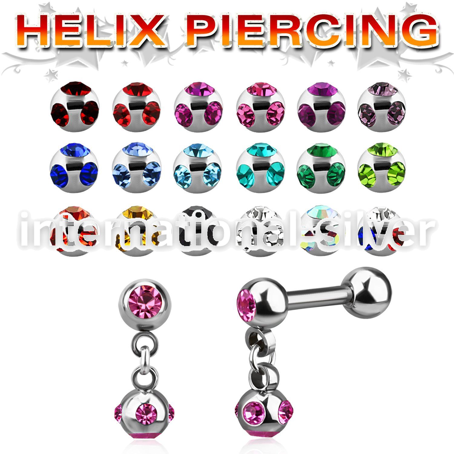 bber39b straight barbells surgical steel 316l helix