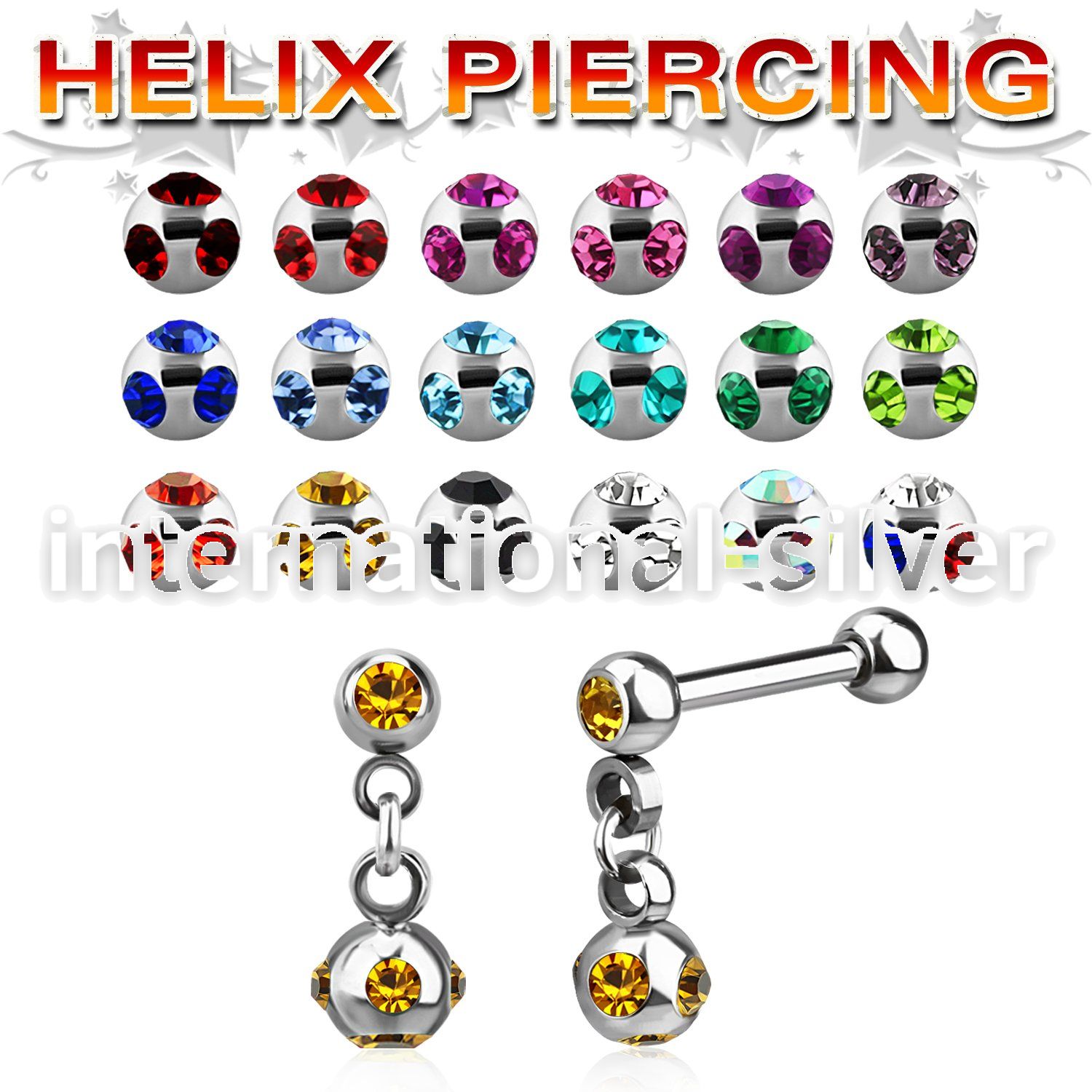 bber40 straight barbells surgical steel 316l tragus