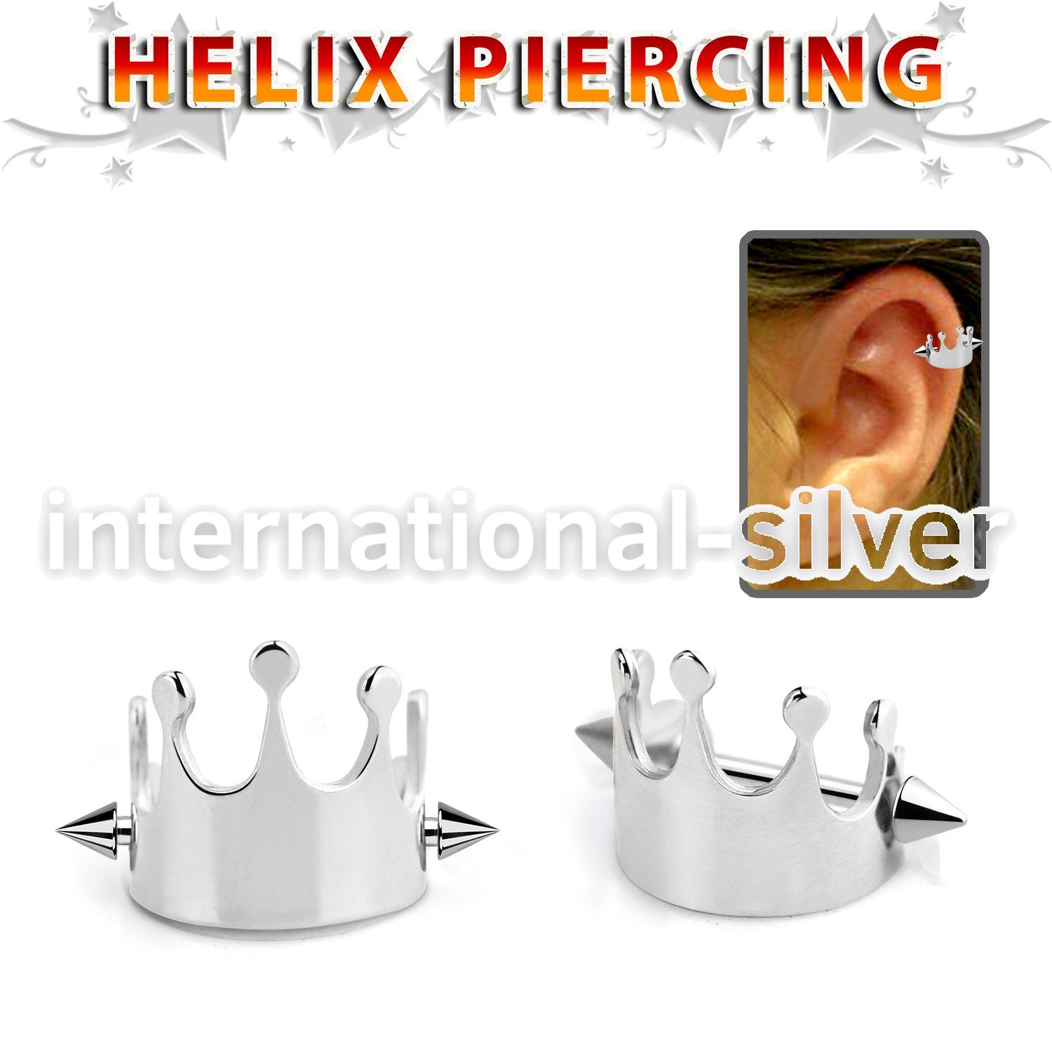 bber66 straight barbells surgical steel 316l helix