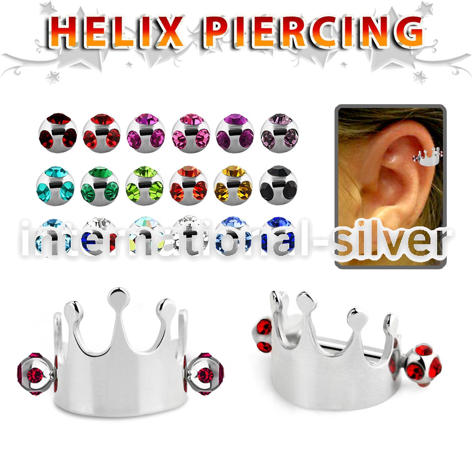 bber68 straight barbells surgical steel 316l helix