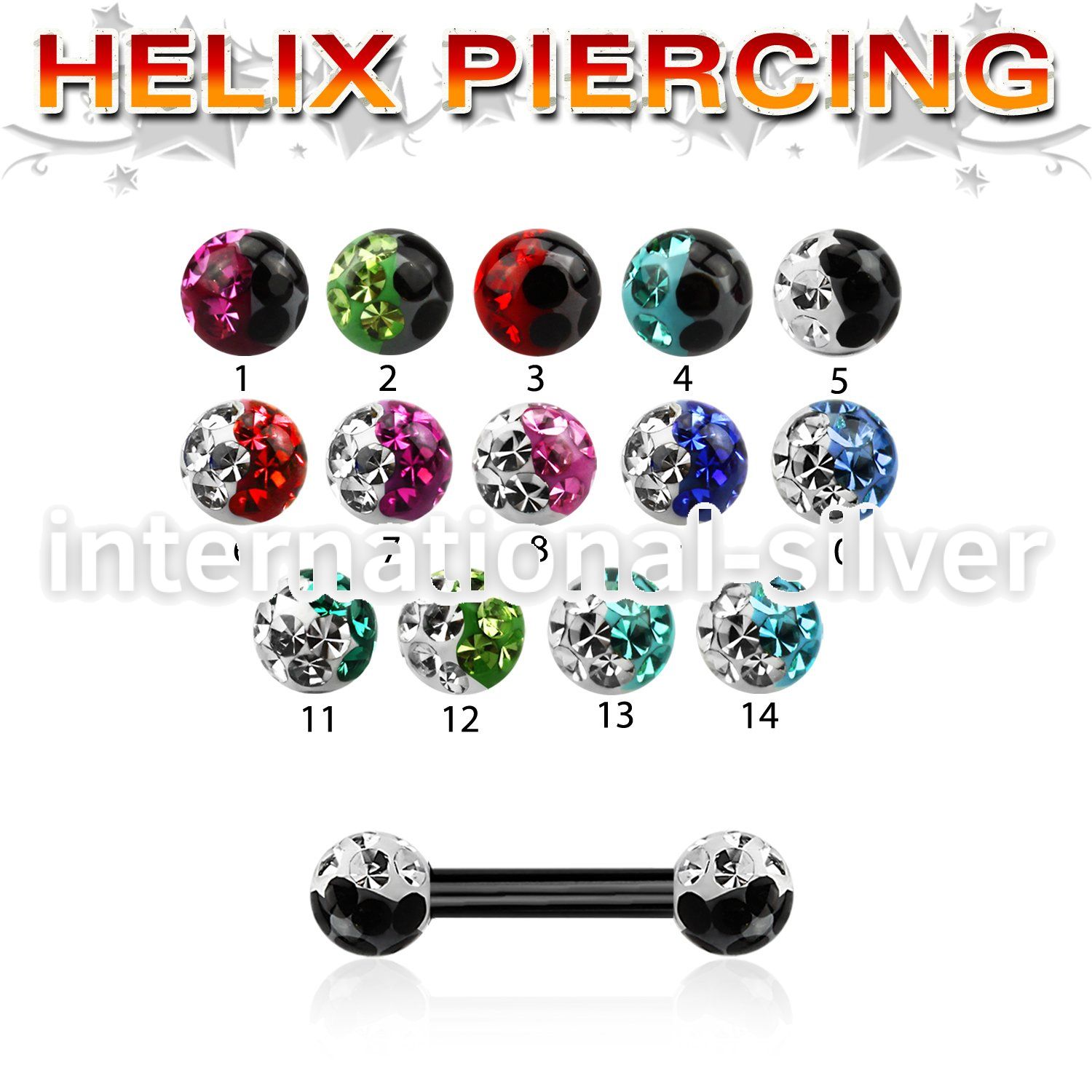 bbert23e straight barbells anodized surgical steel 316l eyebrow