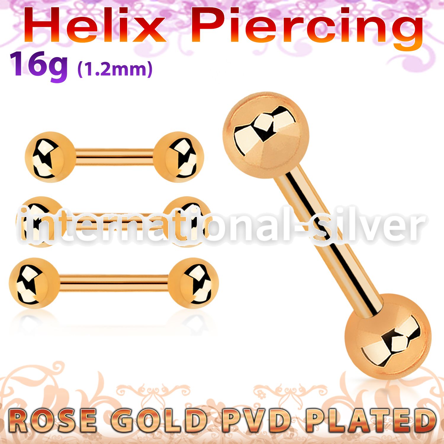 bbertt20 straight barbells anodized surgical steel 316l helix