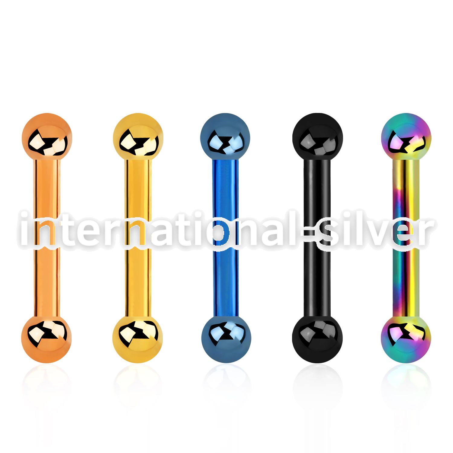 bbetb25 straight barbells anodized surgical steel 316l eyebrow