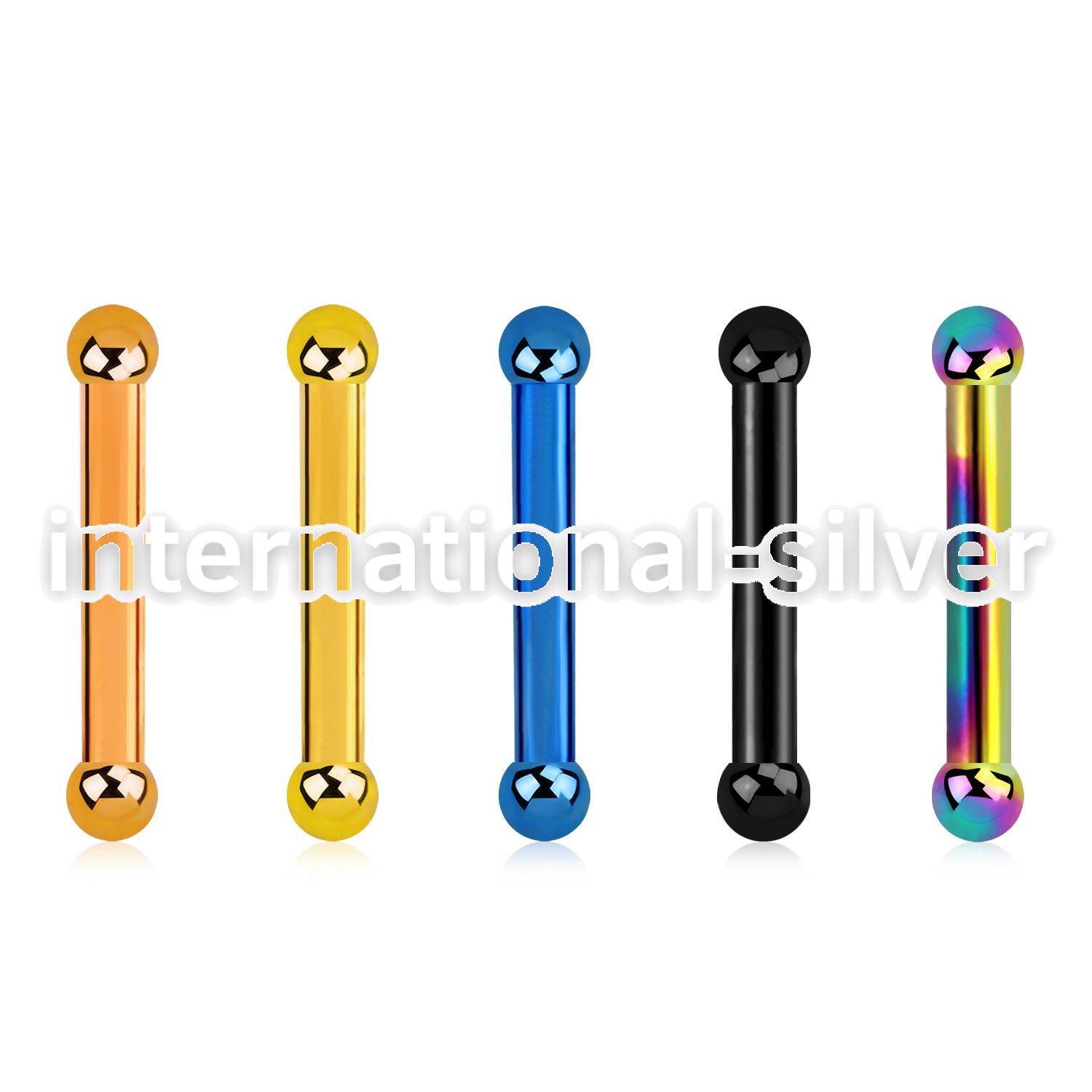 bbetb2 straight barbells anodized surgical steel 316l eyebrow