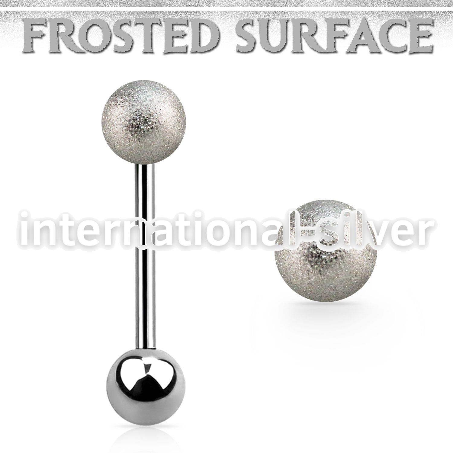 bbfo6 straight barbells surgical steel 316l tongue