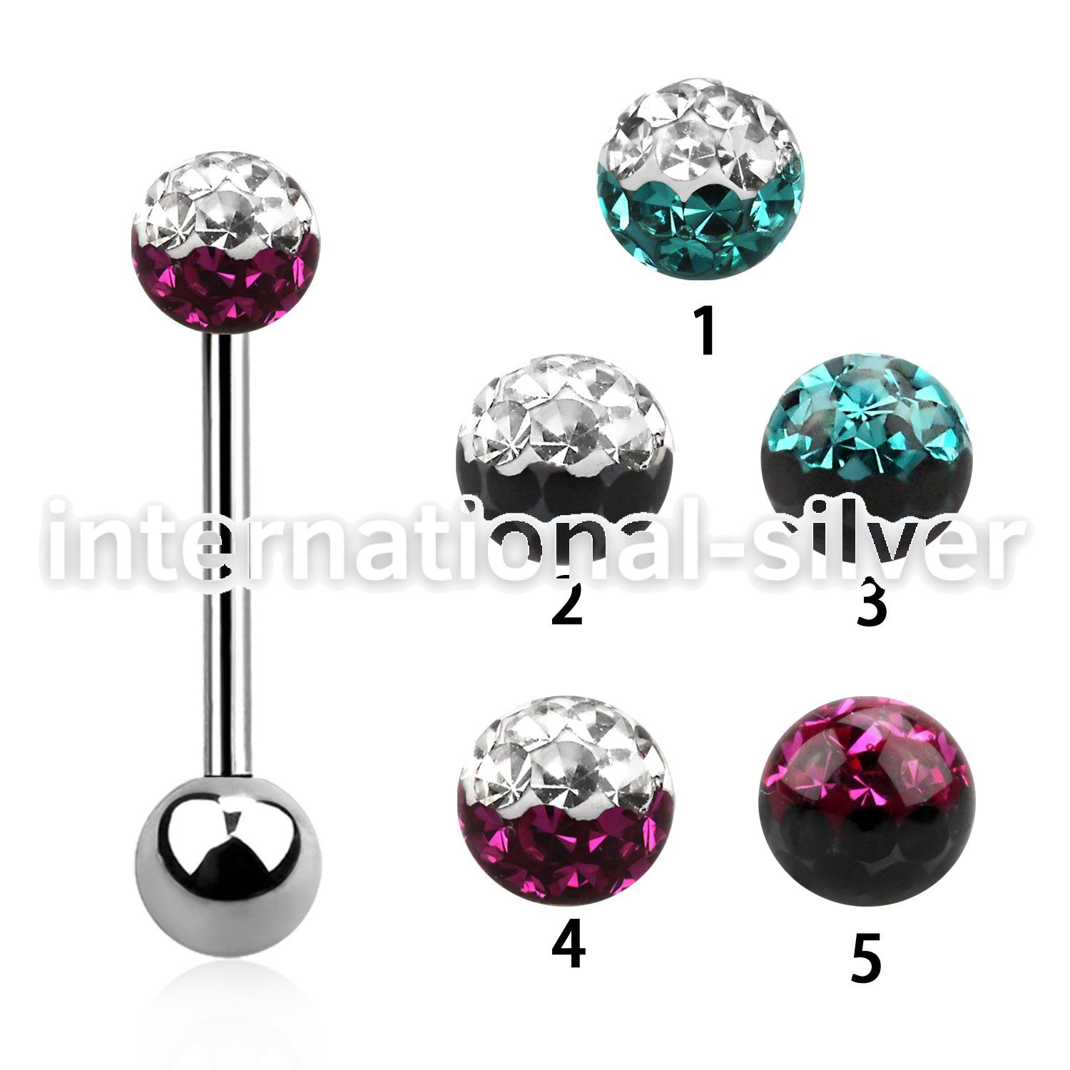 bbfr5e straight barbells surgical steel 316l tongue