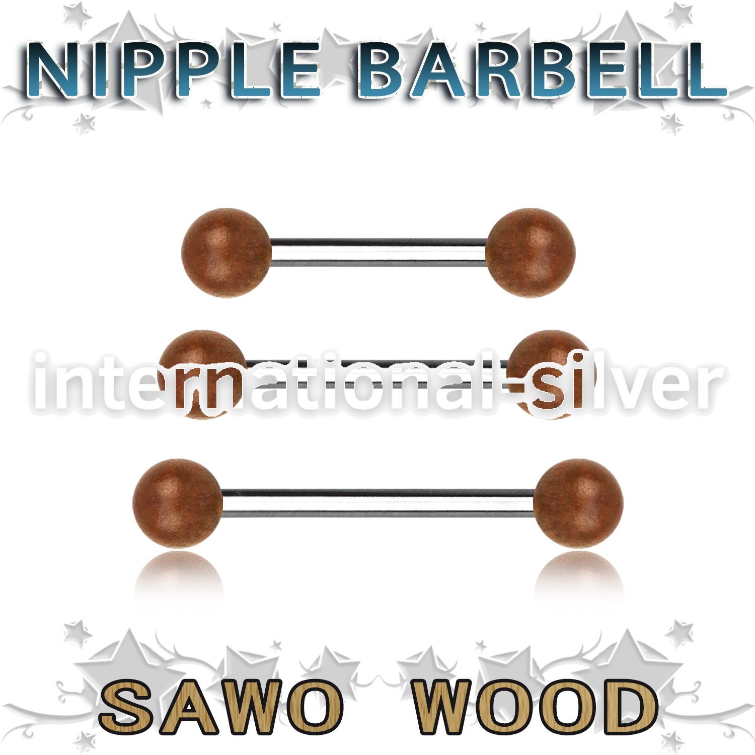 bbnpsw5 straight barbells organic body jewelry nipple
