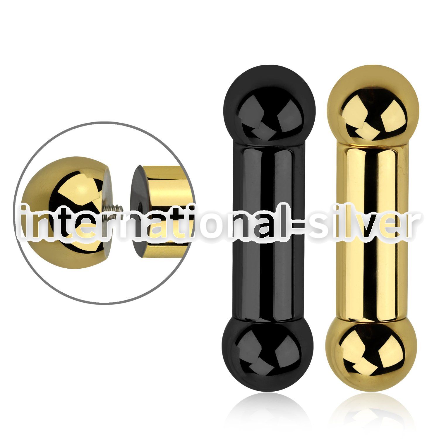 bbt2 straight barbells anodized surgical steel 316l tongue