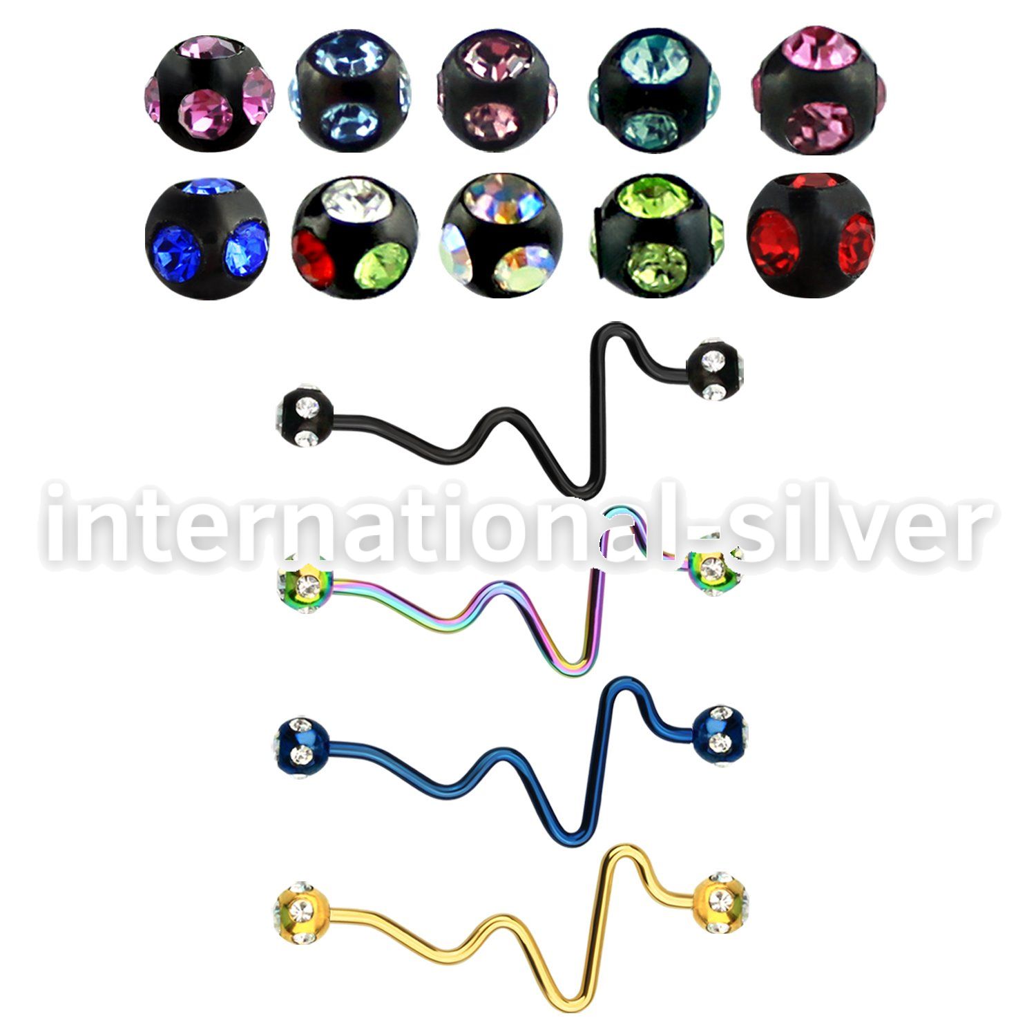 bbtcp straight barbells anodized surgical steel 316l 